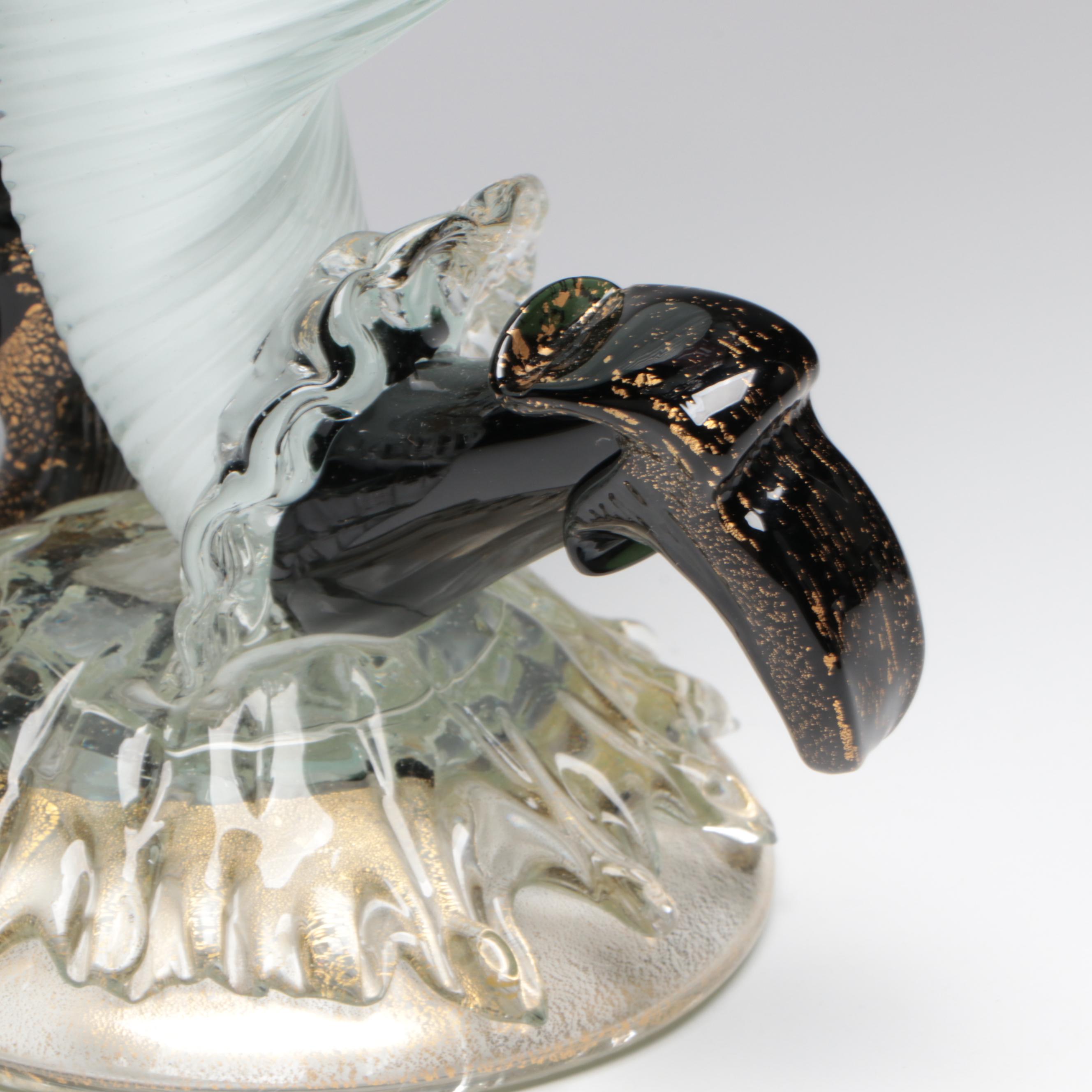 Murano Venetian Blackamoor Style Two-Light Candlestick, Mid-20th Century