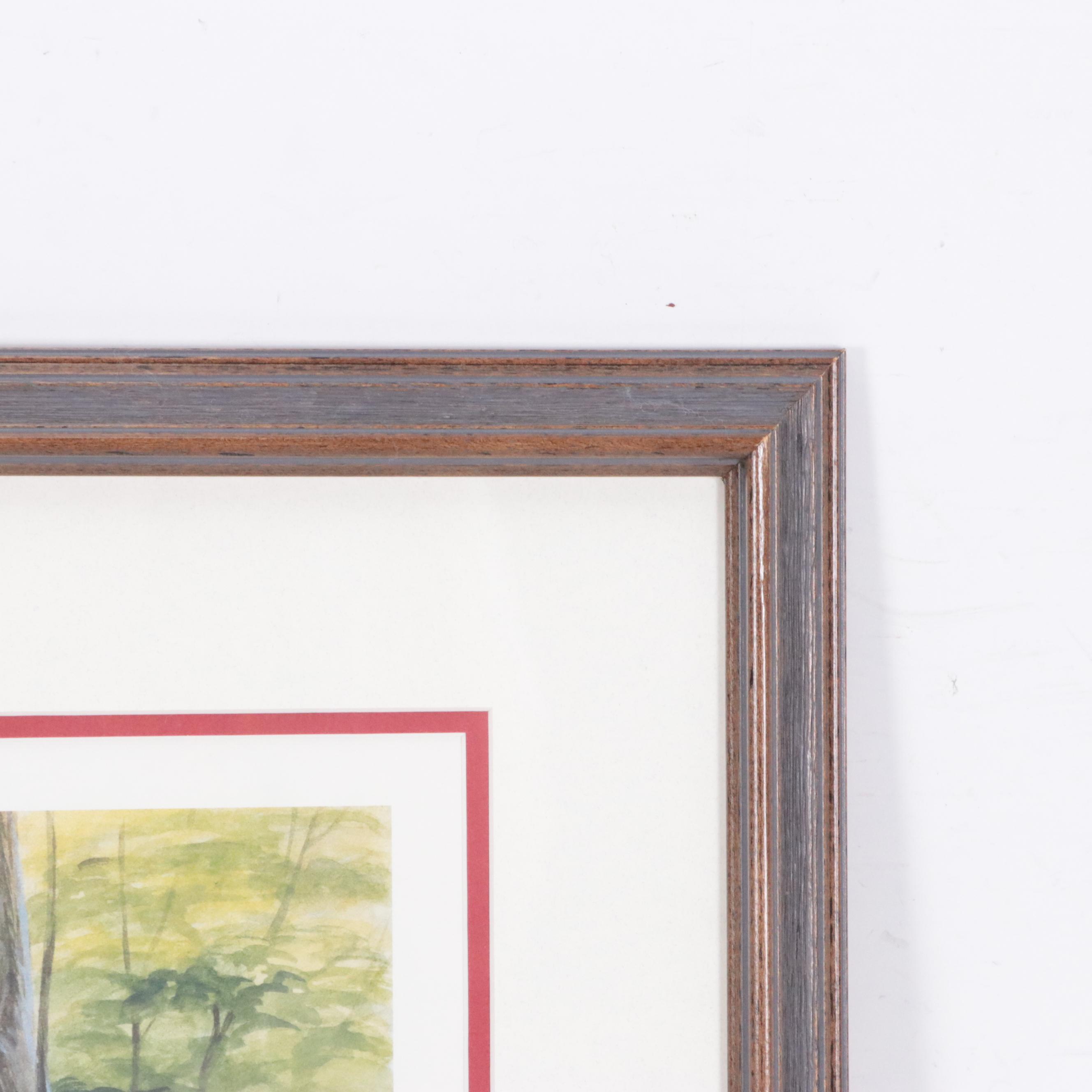 John A. Ruthven Offset Lithograph "Red-bellied Woodpecker"