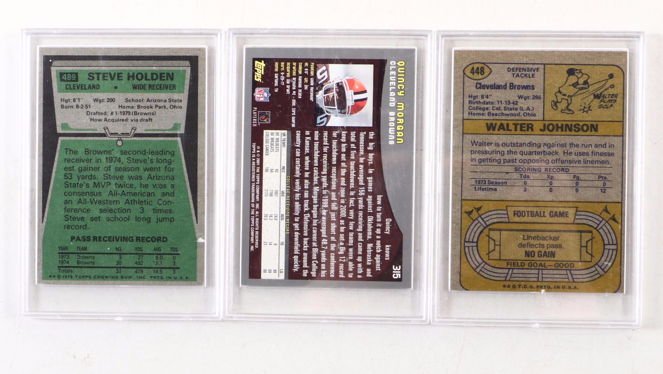 Cleveland Browns Football Card Collection Featuring Ozzie Newsome and More