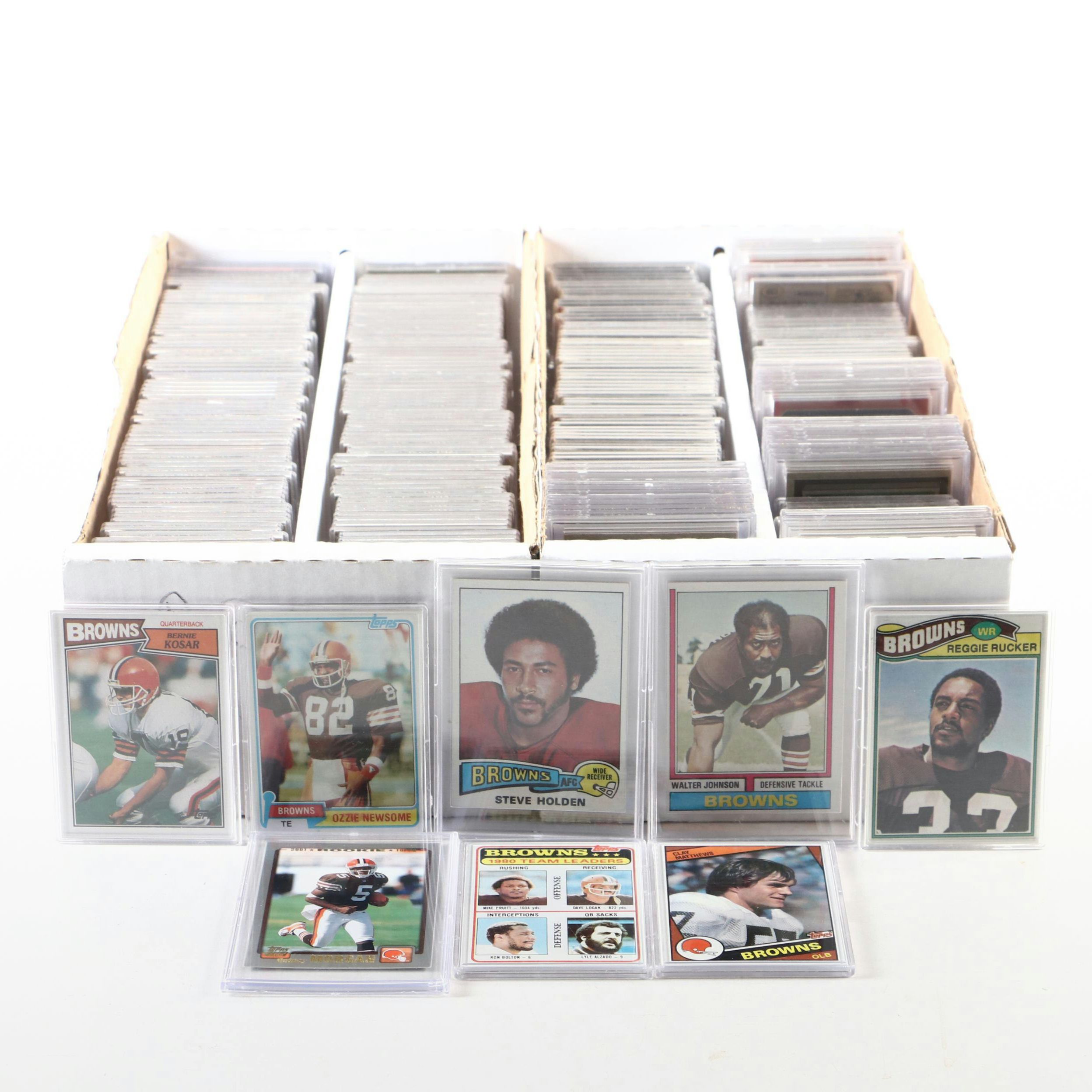 Cleveland Browns Football Card Collection Featuring Ozzie Newsome and More