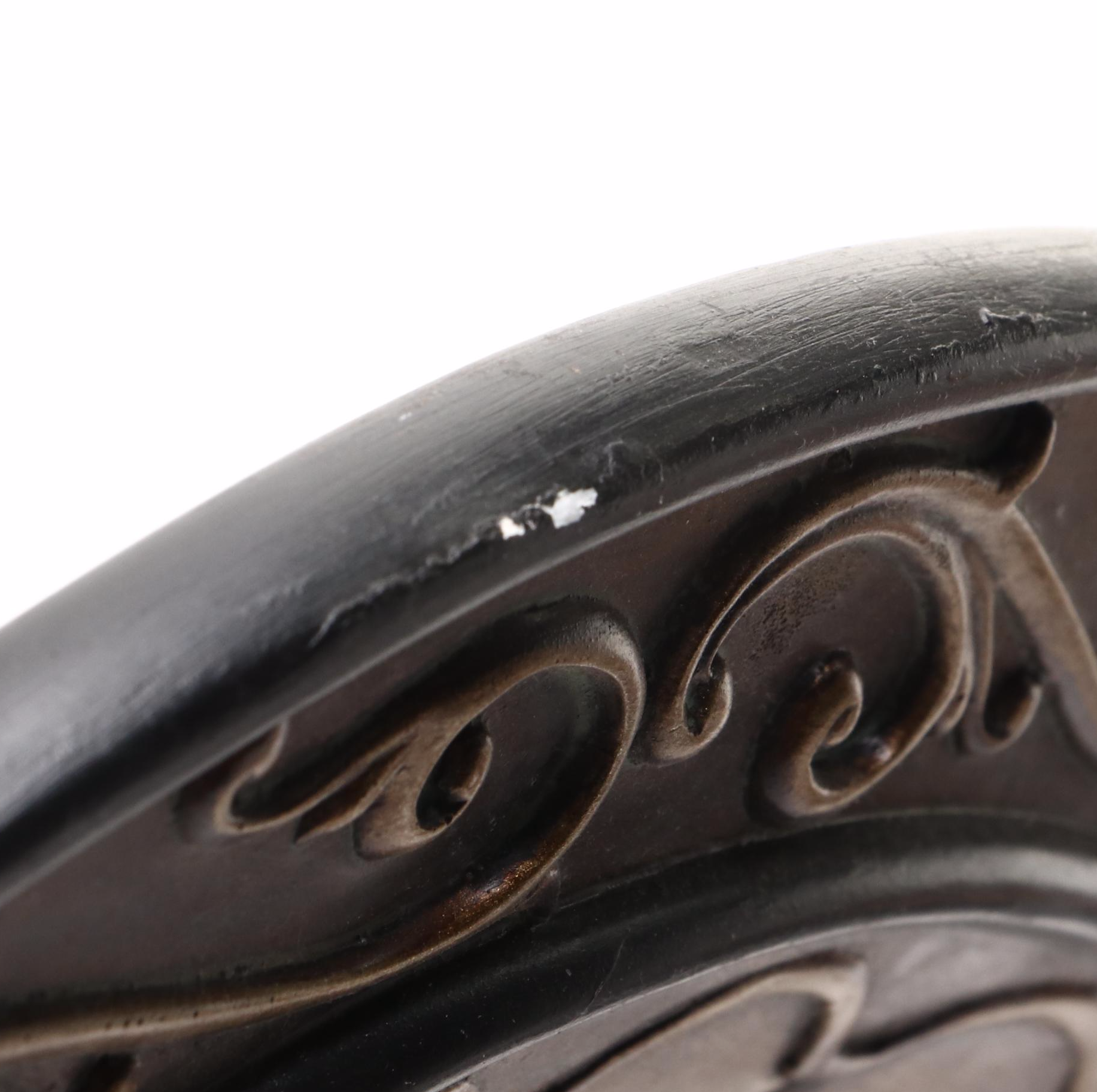 Contemporary Embossed Resin Decorative Plate, Boxes, Compote and Mirrored Tray