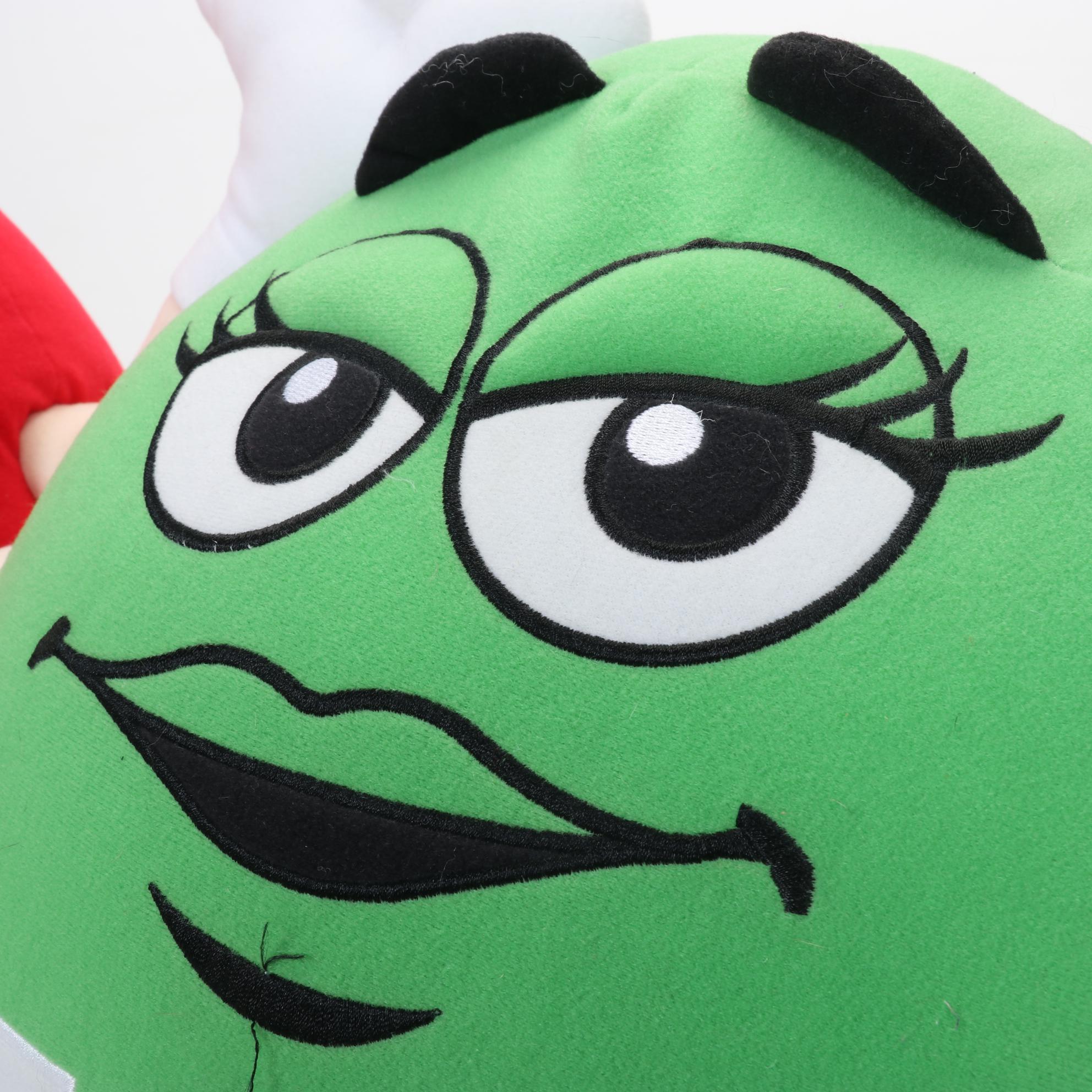 Green and Red M & M's Plush Candy Characters