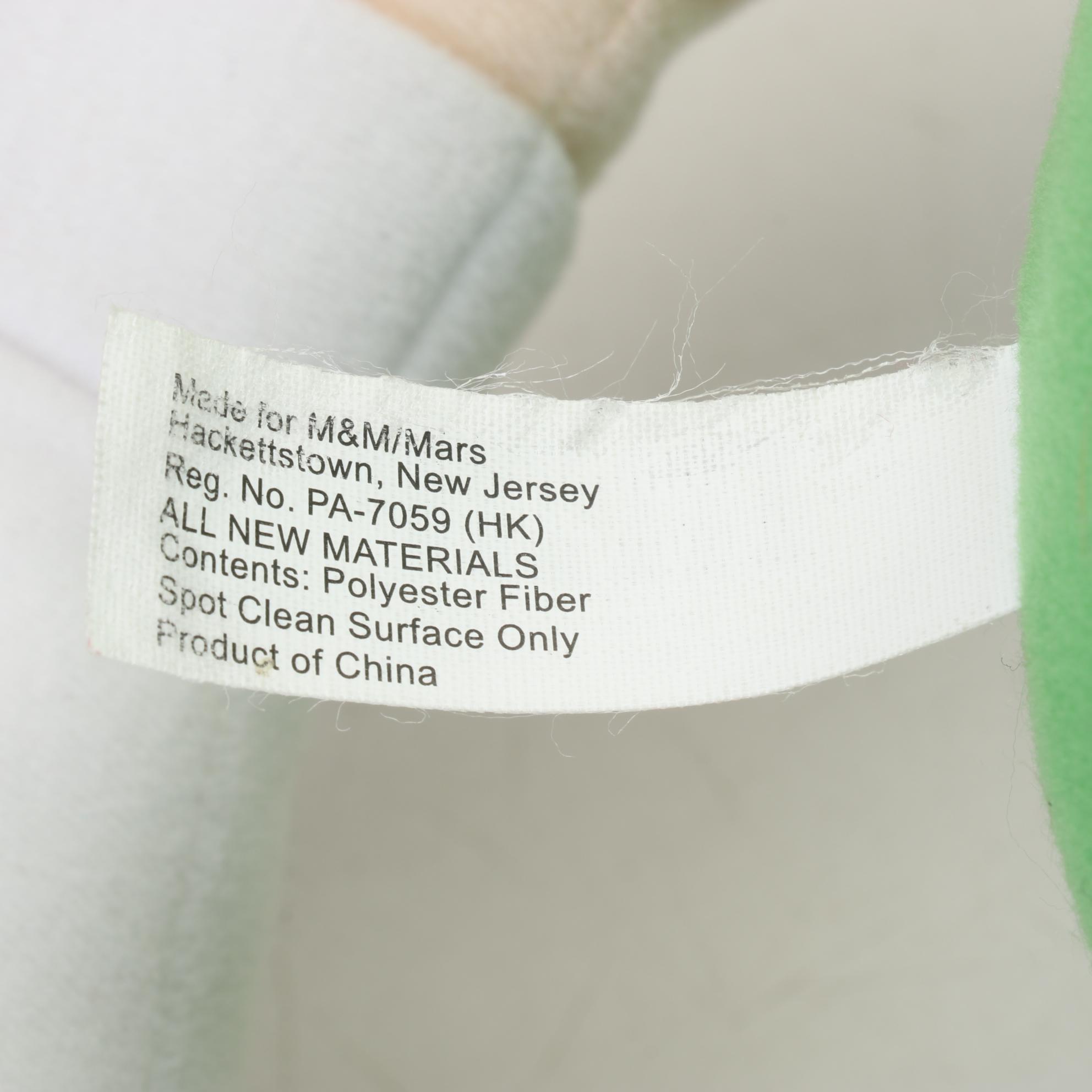 Green and Red M & M's Plush Candy Characters