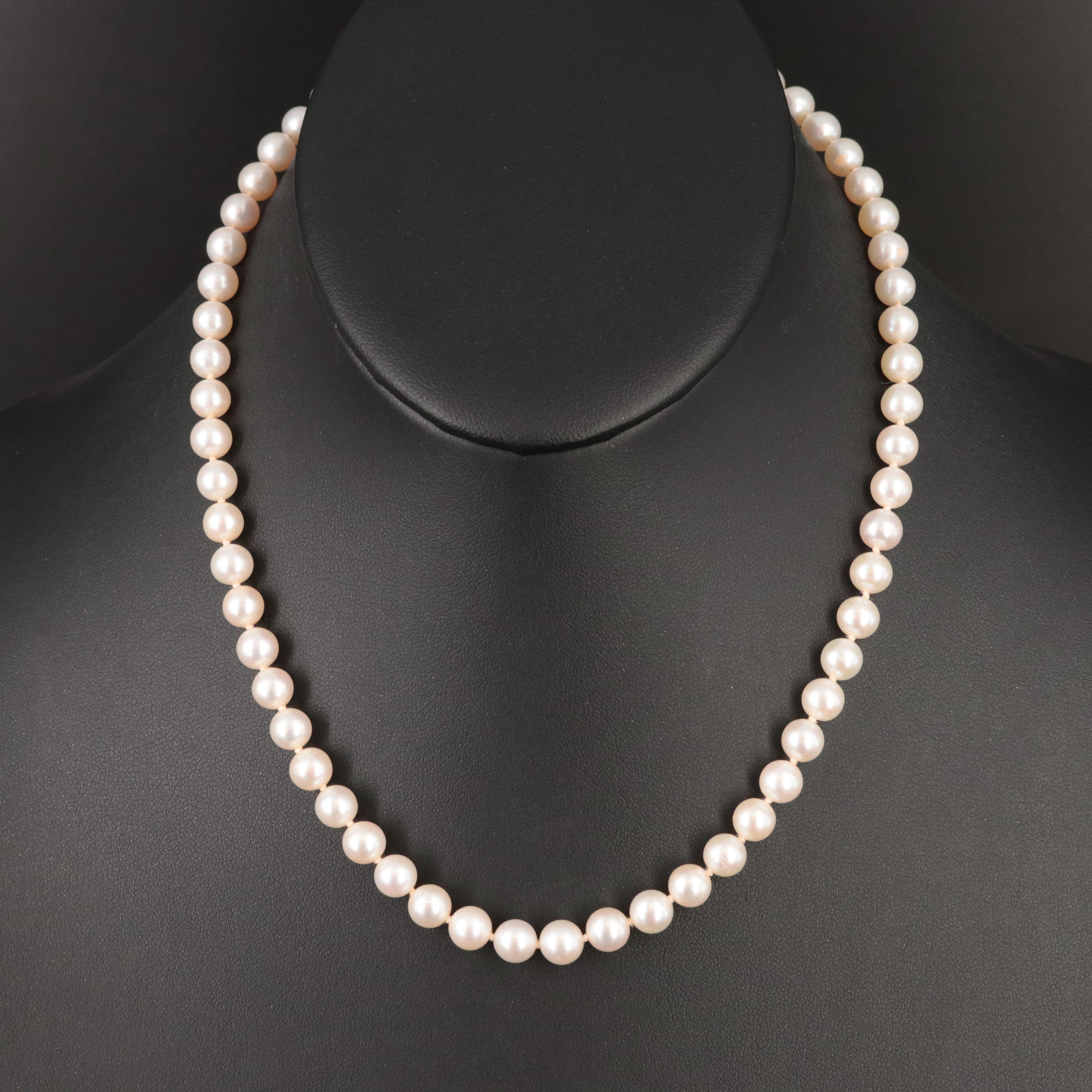 Mikimoto Sea Magic by Blue Lagoon Pearl Necklace with 14K Clasp