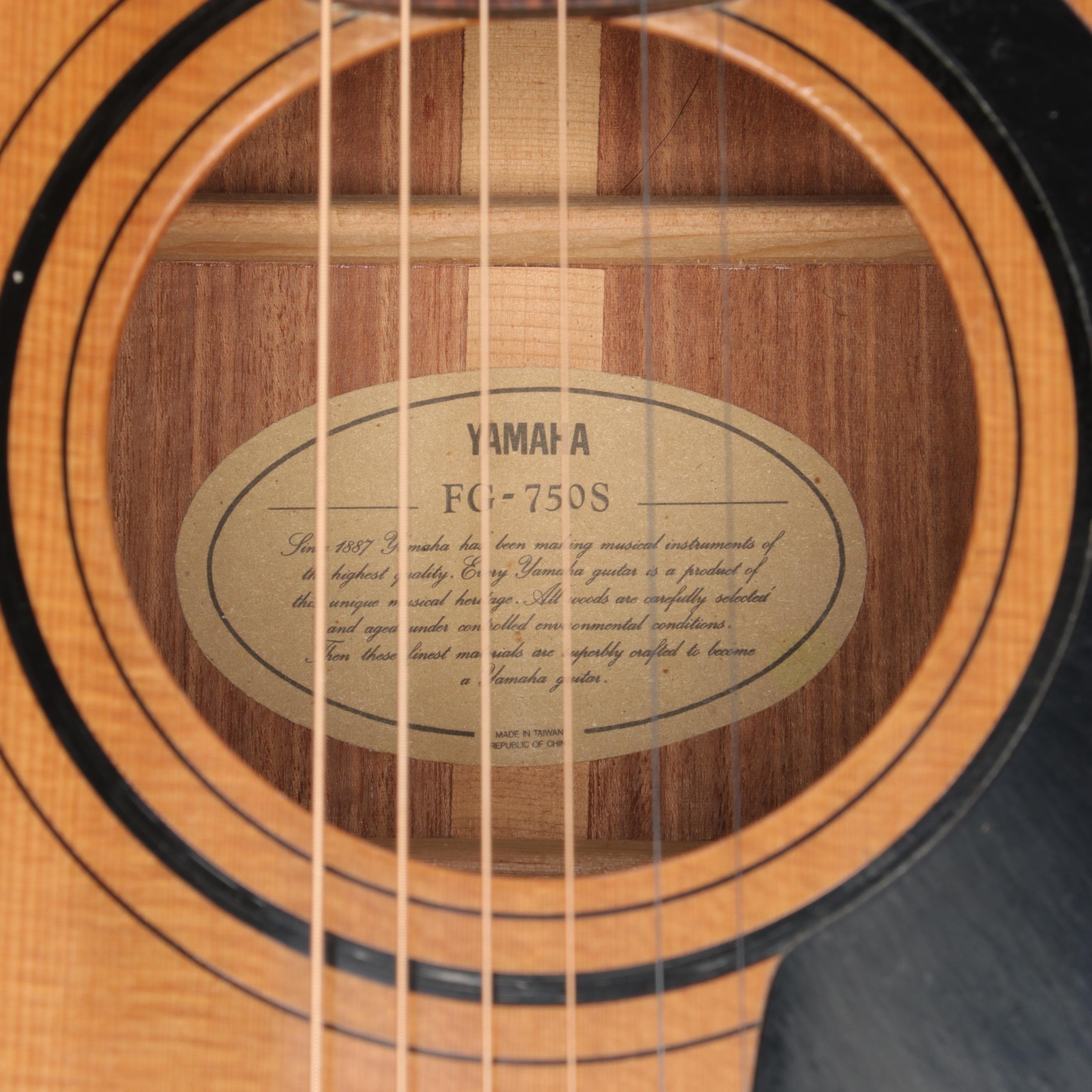 Yamaha FG750S RightHanded Acoustic Guitar Everything But The House