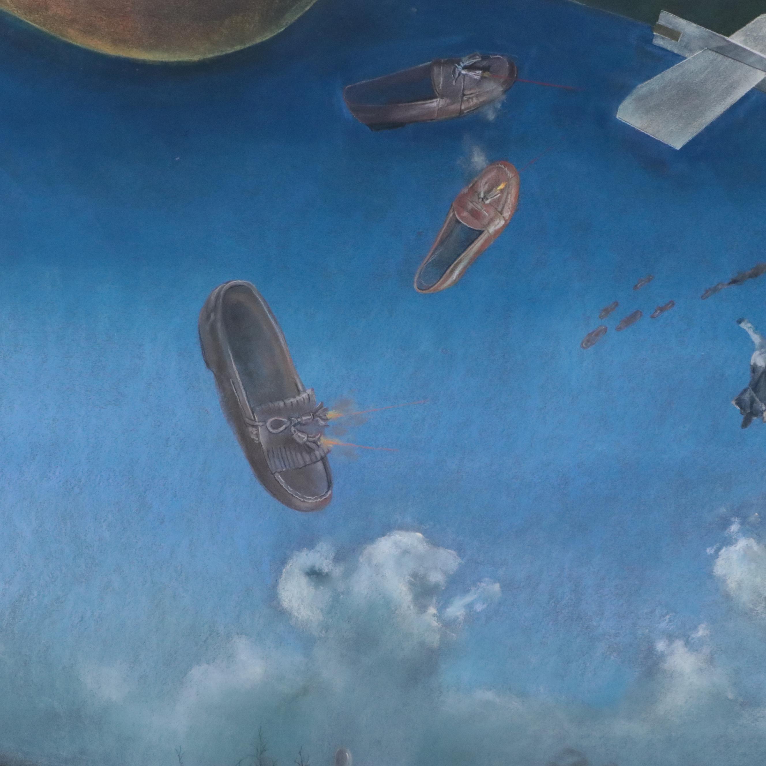 Del Holt Surreal Pastel Drawing