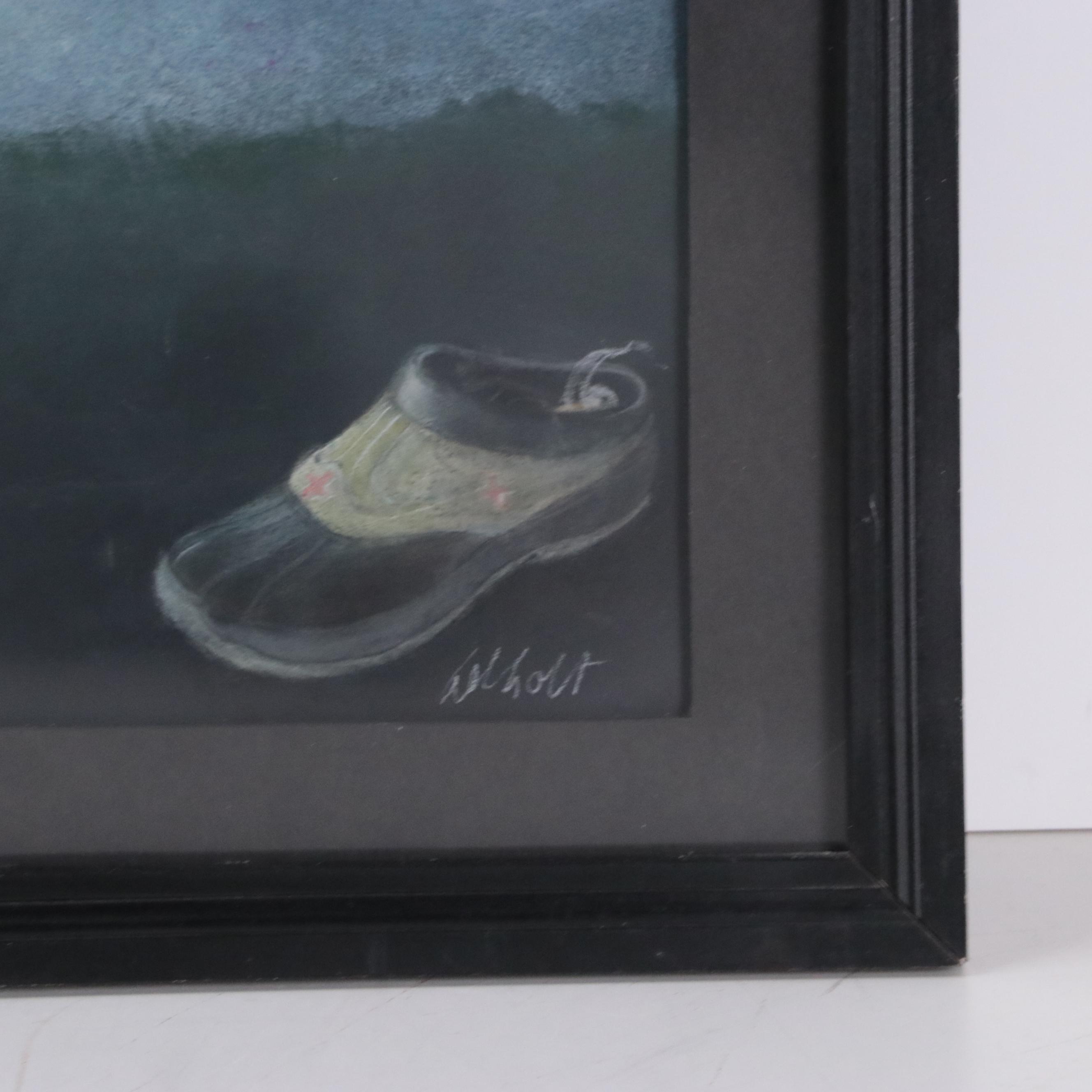 Del Holt Surreal Pastel Drawing