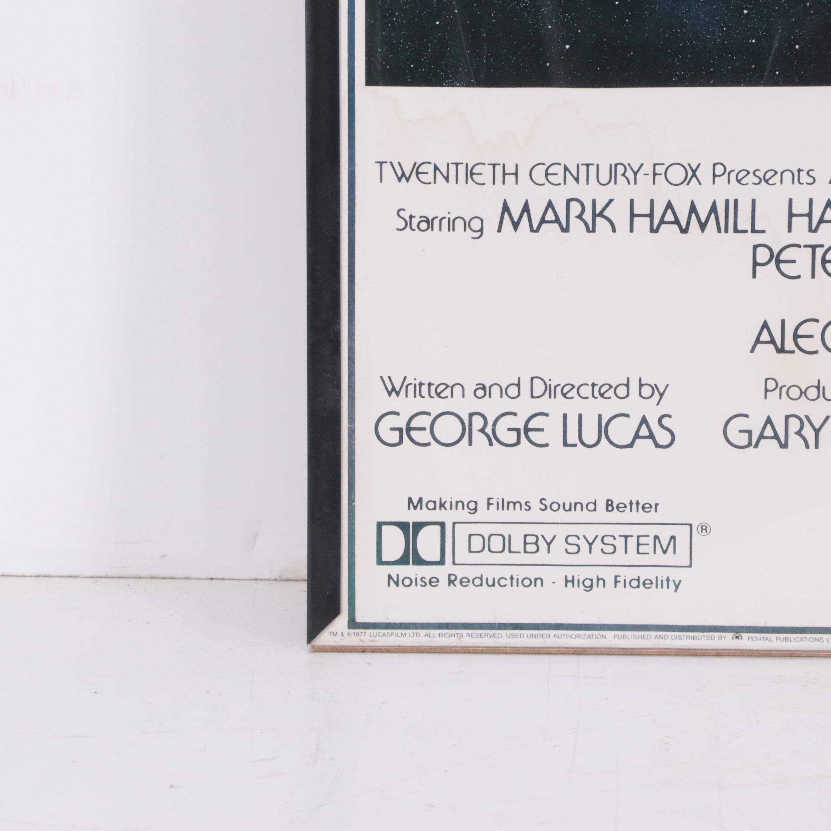 Star Wars Episode IV Offset Reproduction Poster "A New Hope," 1990s