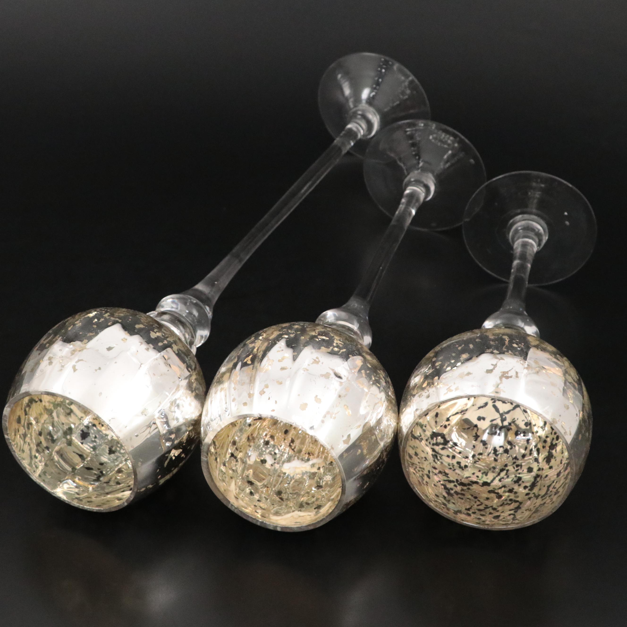 Mercury Glass Candle Holders