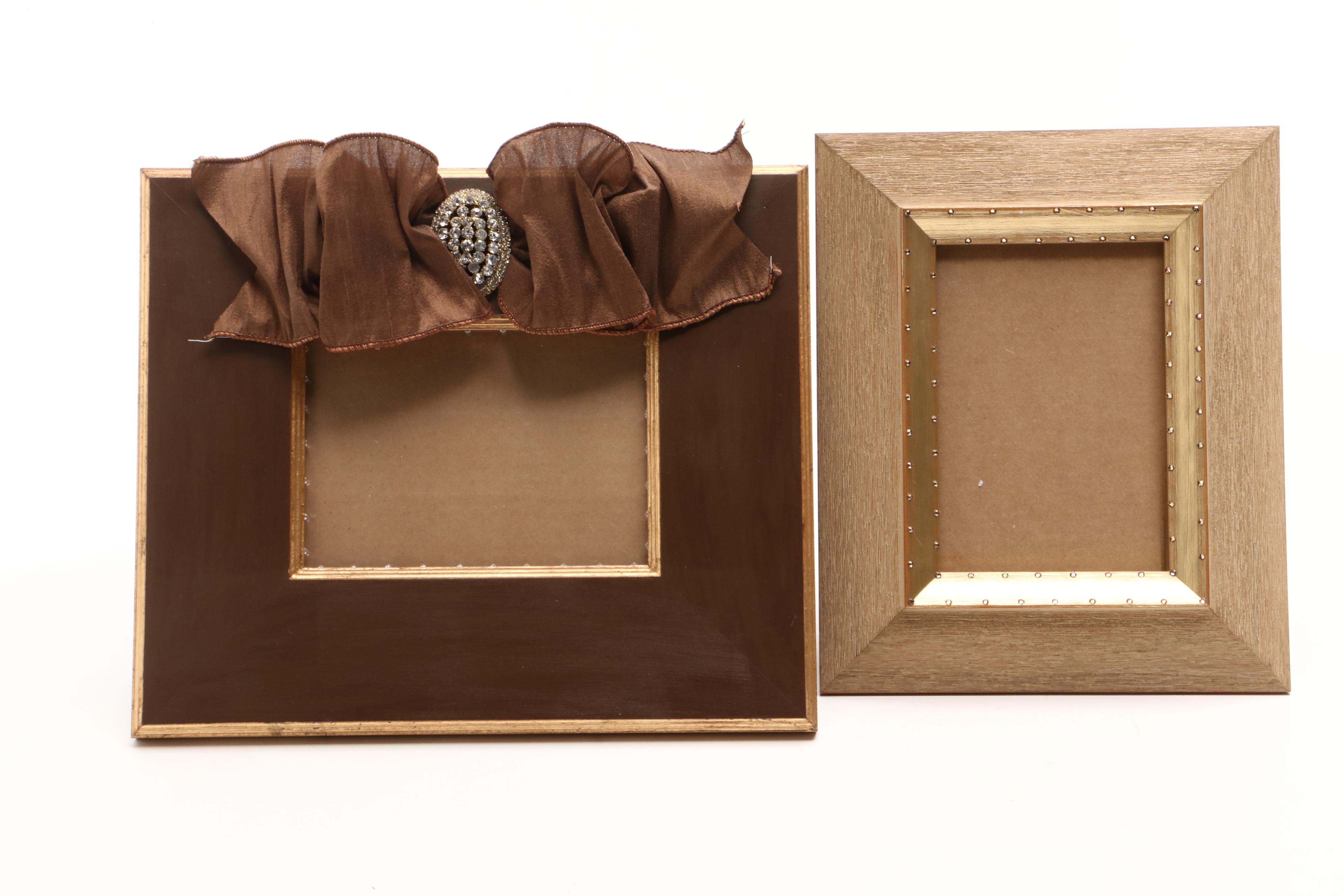 Bejeweled Picture Frames with Tray and Whimsical Beaded Candlesticks