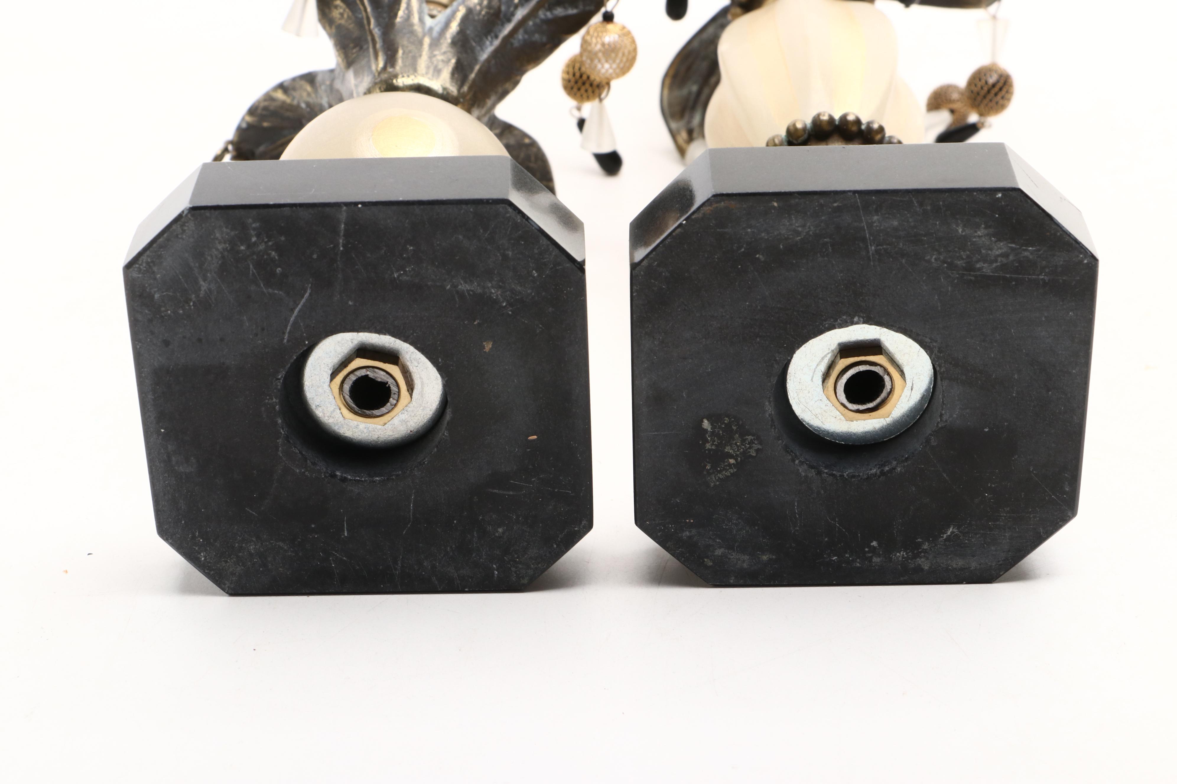 Bejeweled Picture Frames with Tray and Whimsical Beaded Candlesticks