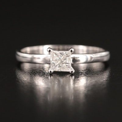 14K Diamond Solitaire Ring