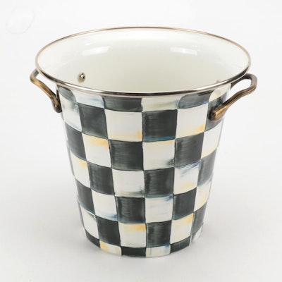 MacKenzie-Childs "Courtly Check" Enameled Wine Cooler