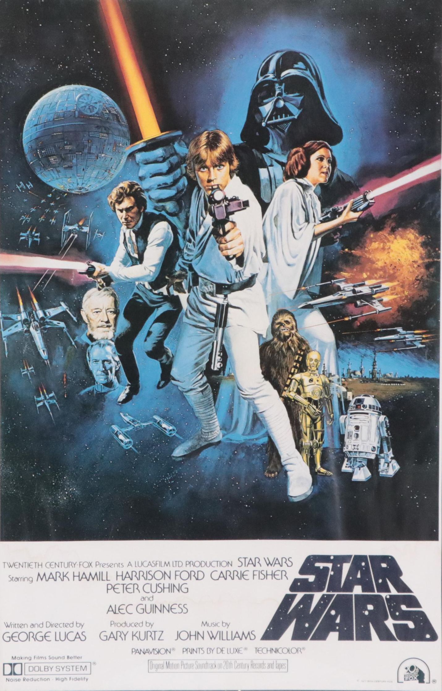 Star Wars Episode IV Offset Reproduction Poster "A New Hope," 1990s