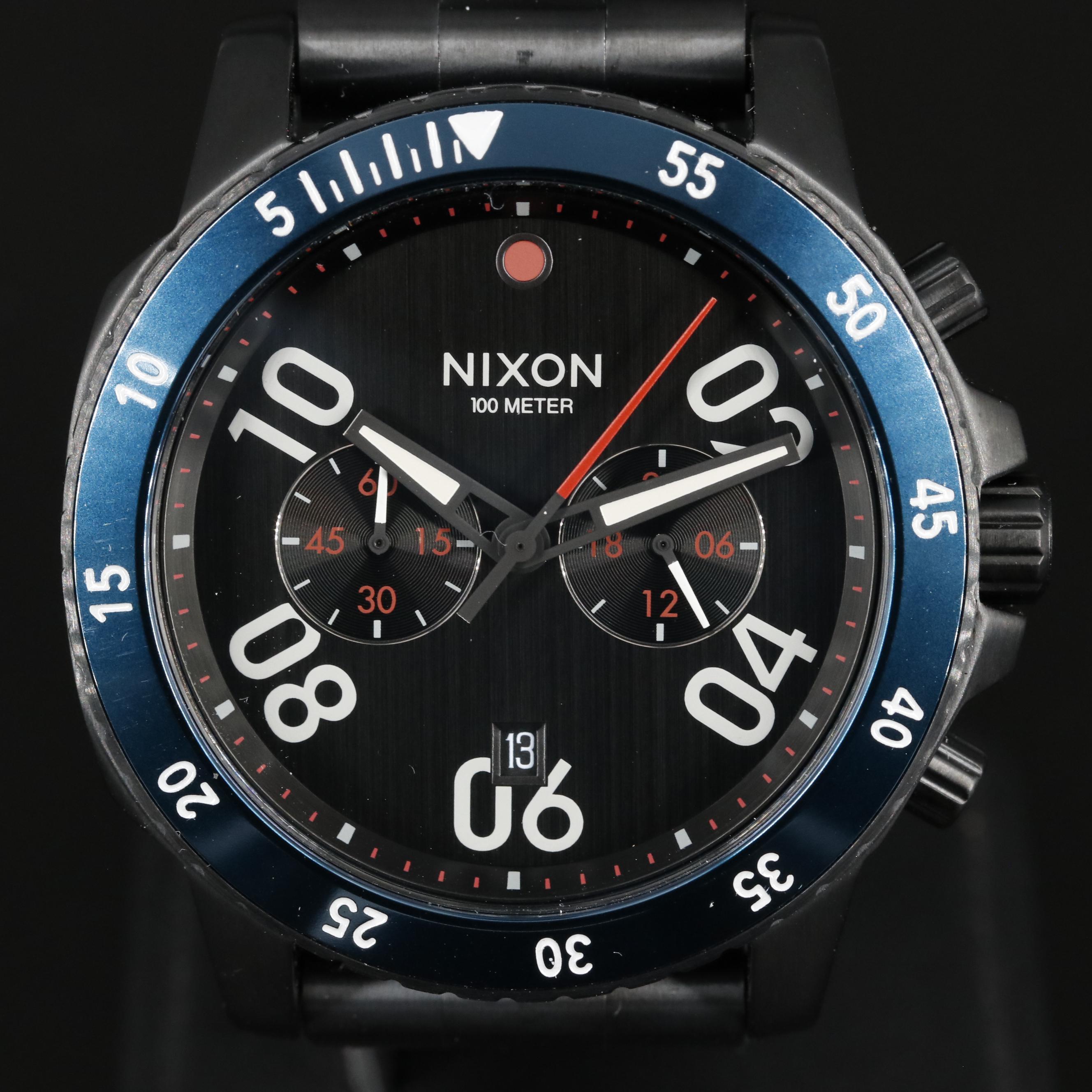 Nixon Ranger Chrono Quartz Chronograph Black Dial Watch