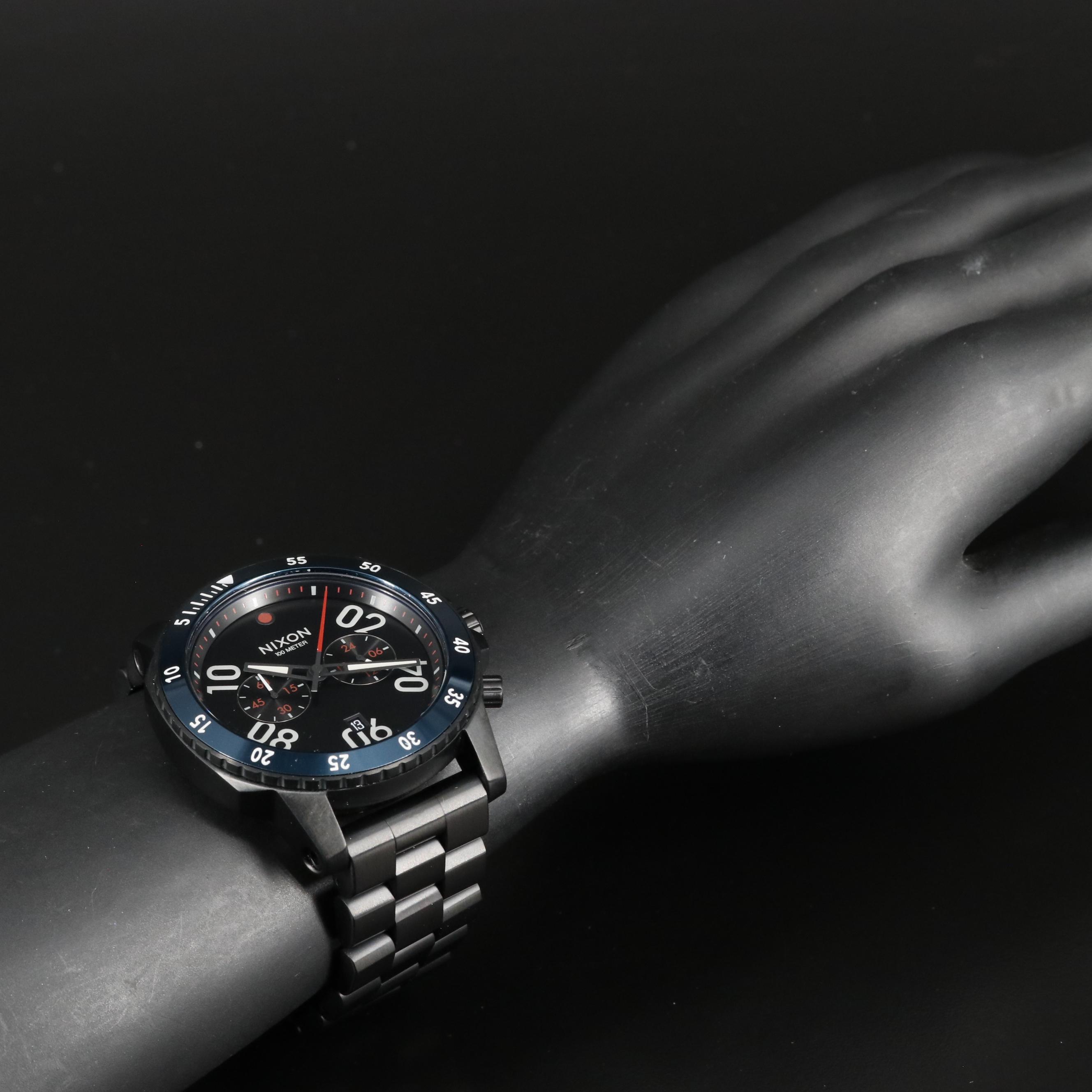 Nixon Ranger Chrono Quartz Chronograph Black Dial Watch