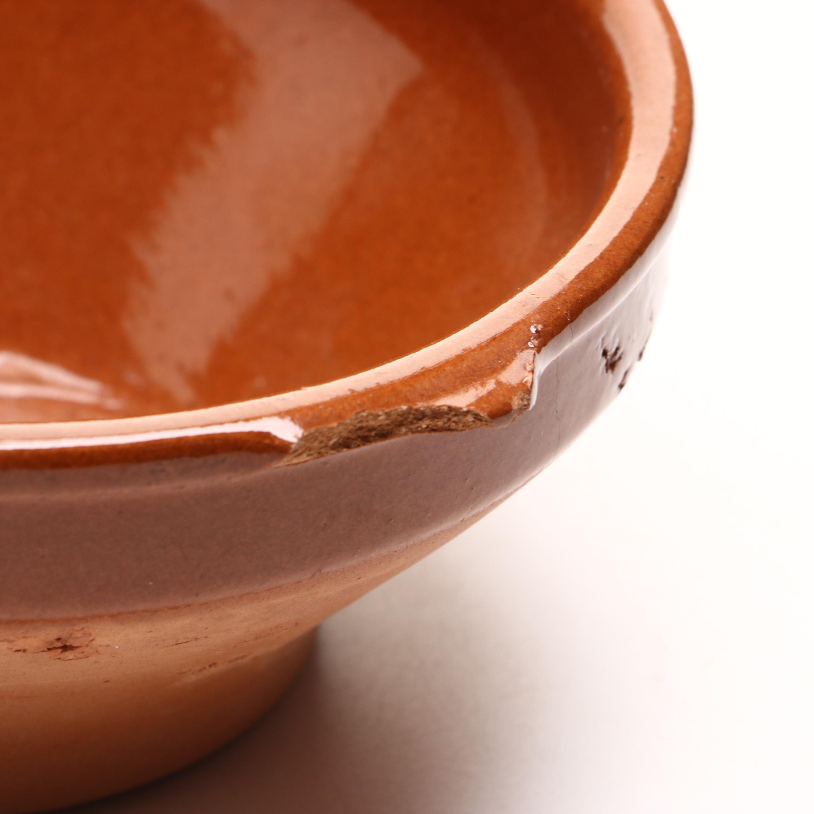 The Pampered Chef Ceramic Trivet with Glazed Terracotta Casserole Dish and More