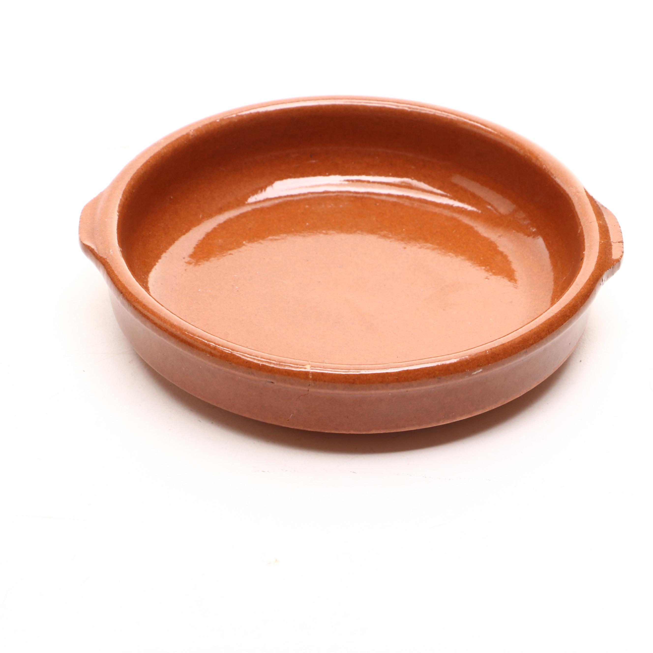 The Pampered Chef Ceramic Trivet with Glazed Terracotta Casserole Dish and More