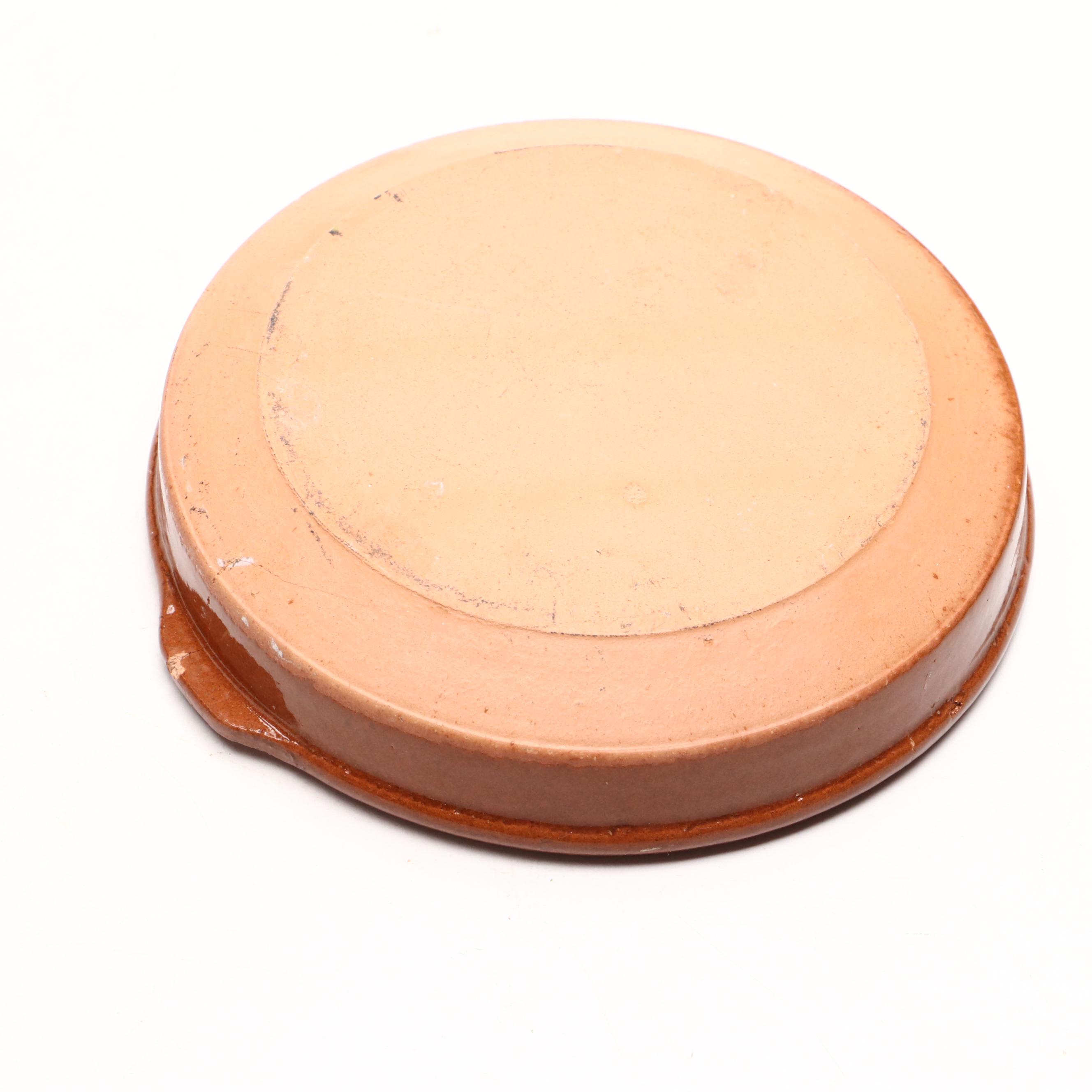 The Pampered Chef Ceramic Trivet with Glazed Terracotta Casserole Dish and More