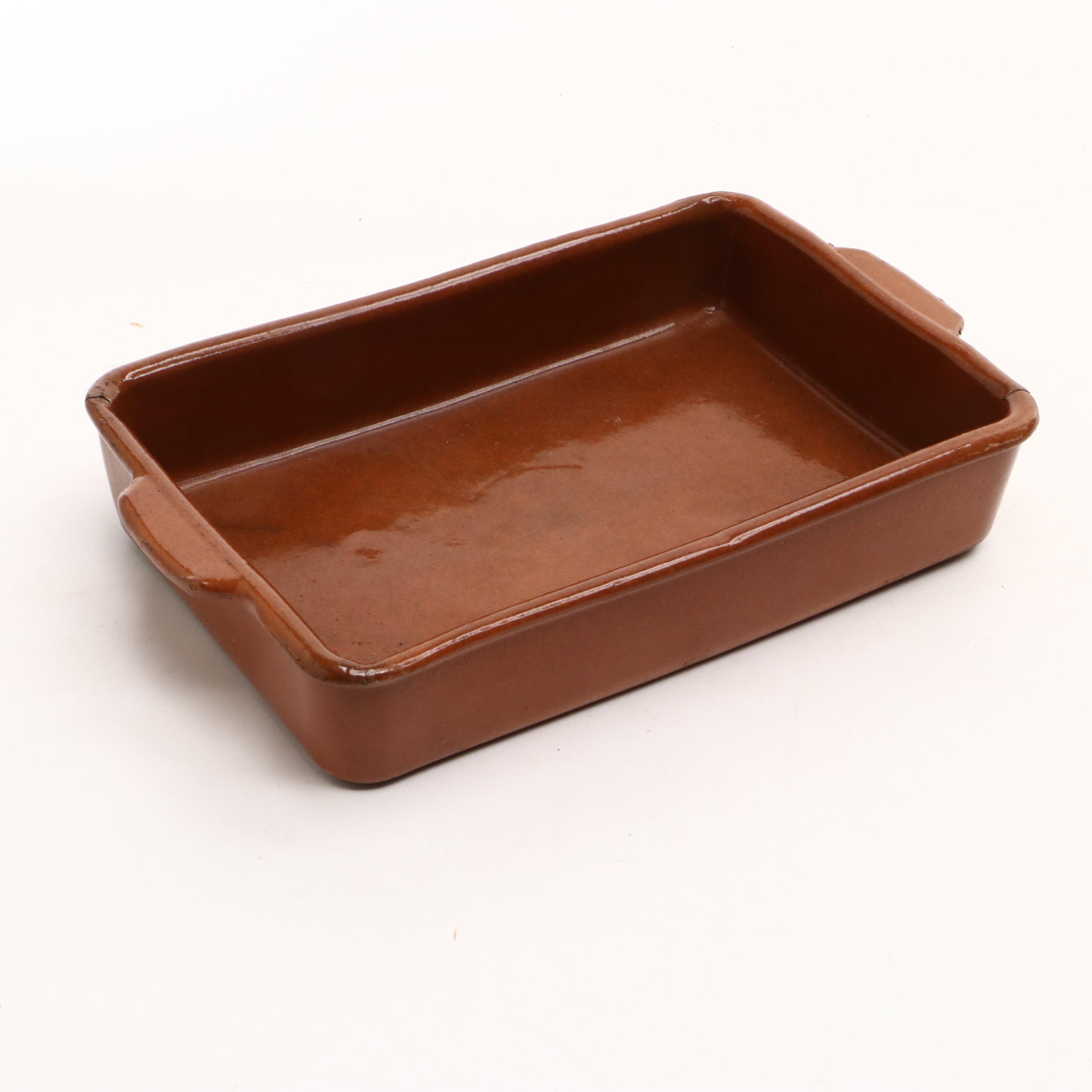 The Pampered Chef Ceramic Trivet with Glazed Terracotta Casserole Dish and More