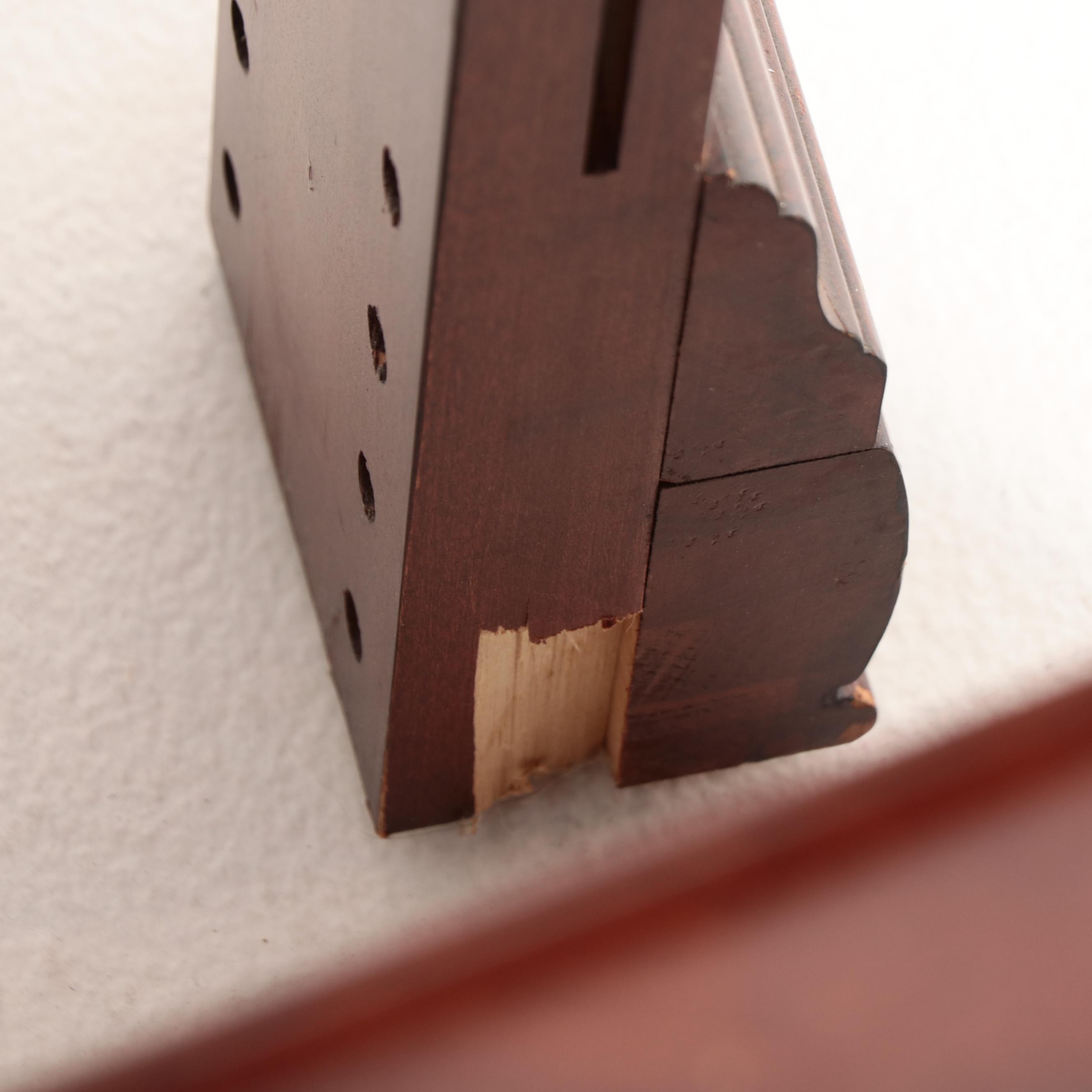 Victorian Style Bed Frame with Flame Mahogany Accents