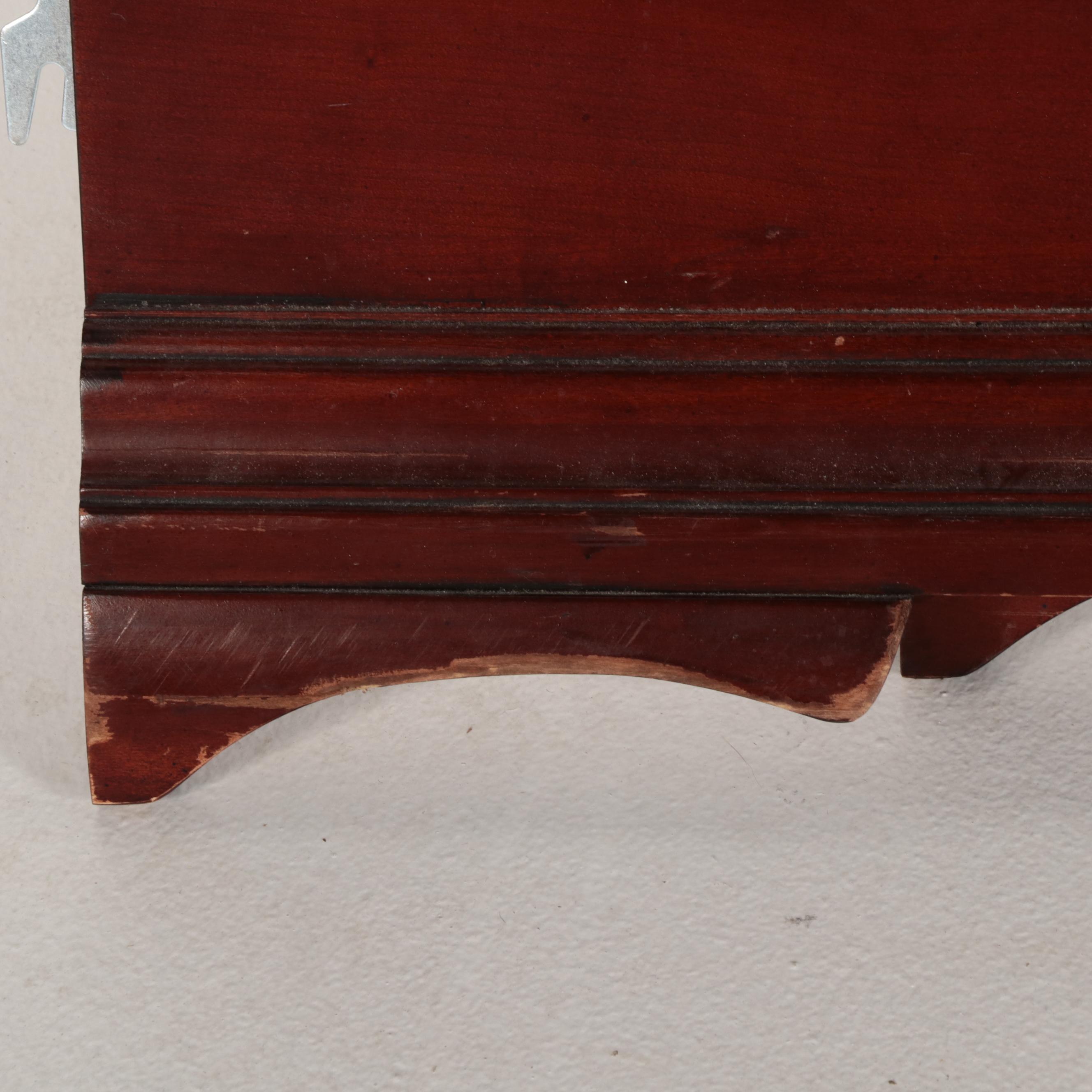 Victorian Style Bed Frame with Flame Mahogany Accents