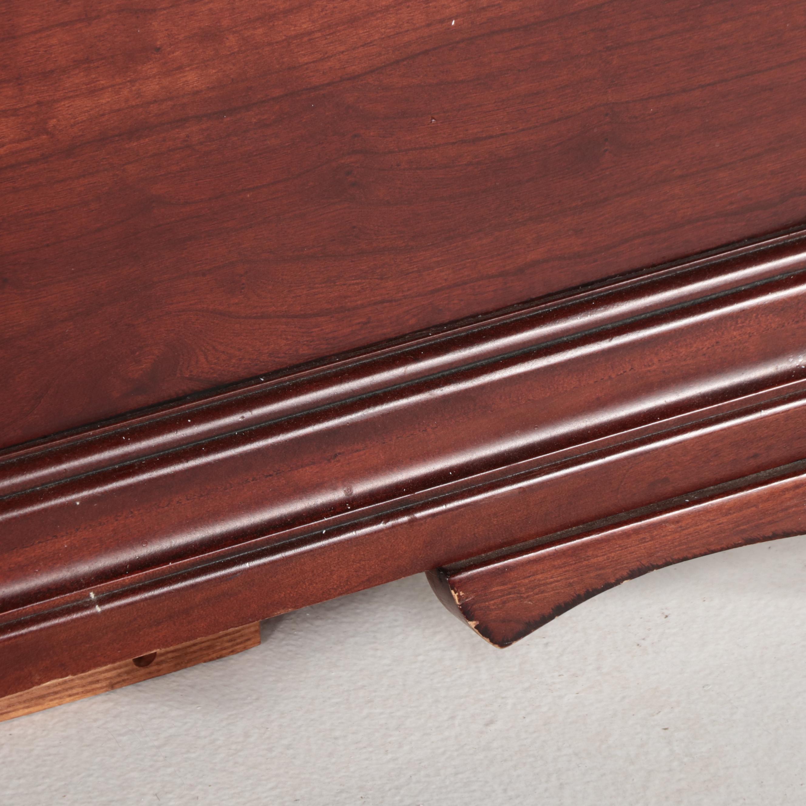 Victorian Style Bed Frame with Flame Mahogany Accents