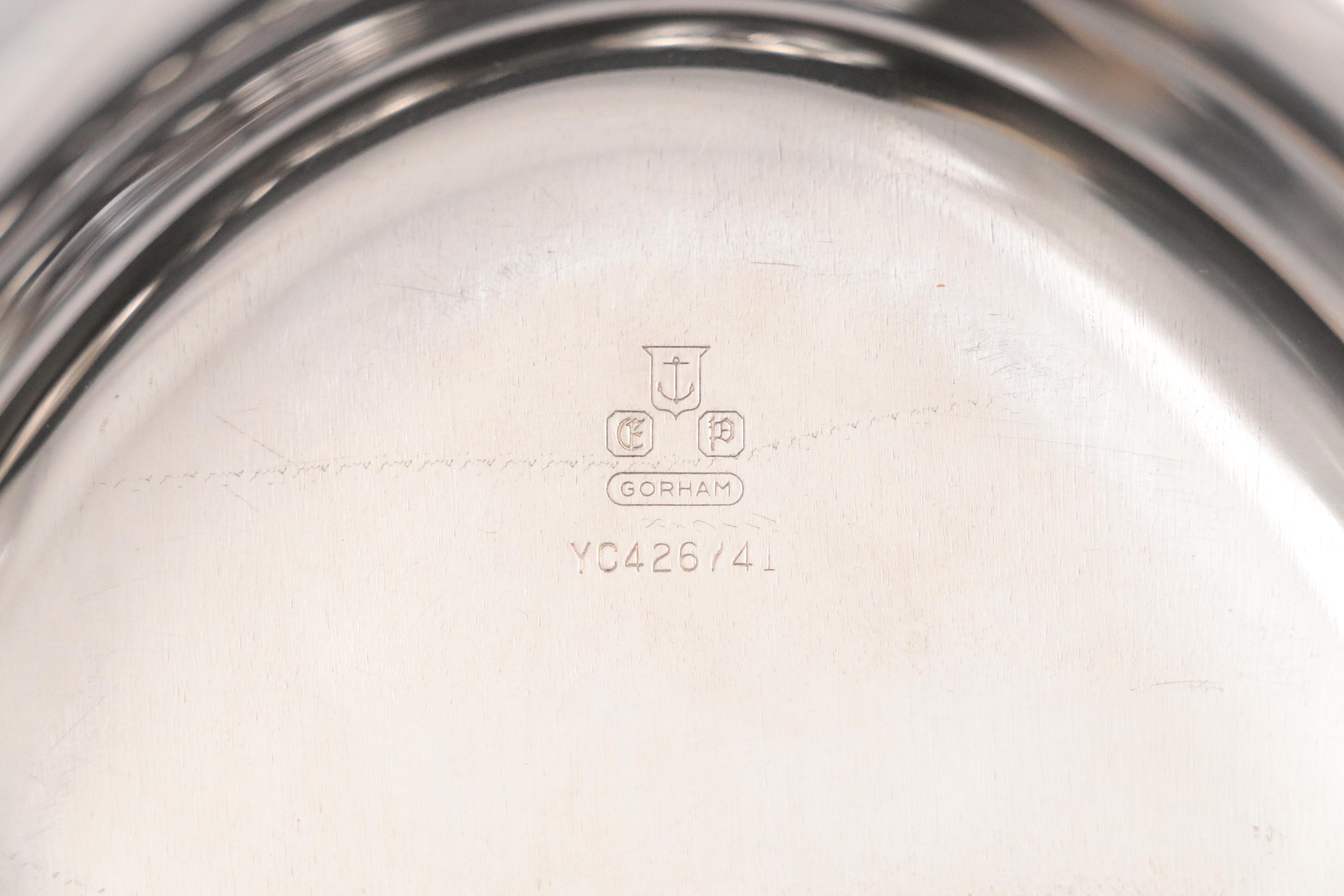 Sheffield Silver Company Tray with Other Tableware, Mid to Late 20th Century