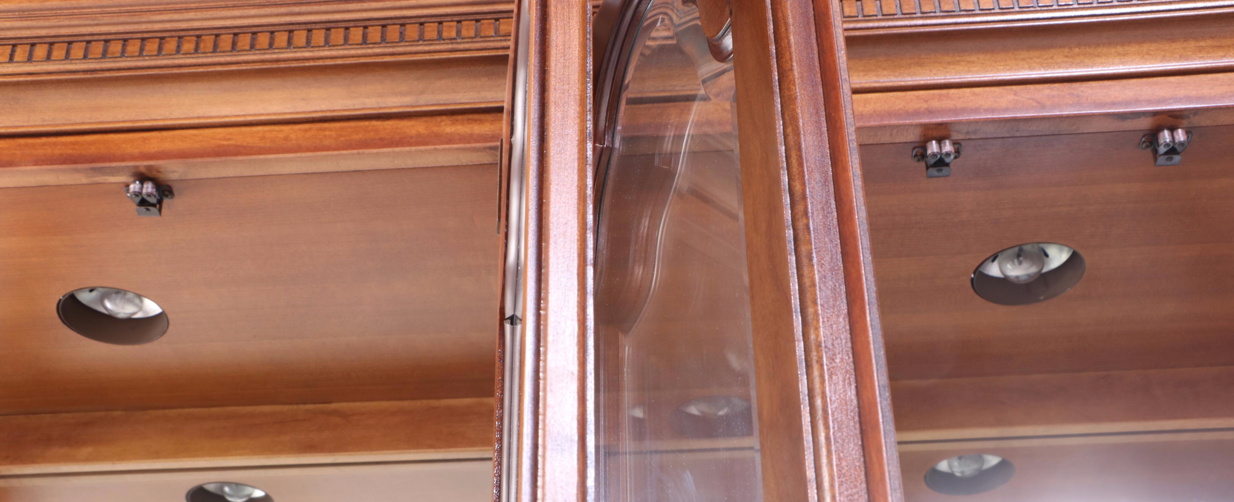 Stanley "American Craftsman Collection" Federal Style Cherrywood China Cabinet