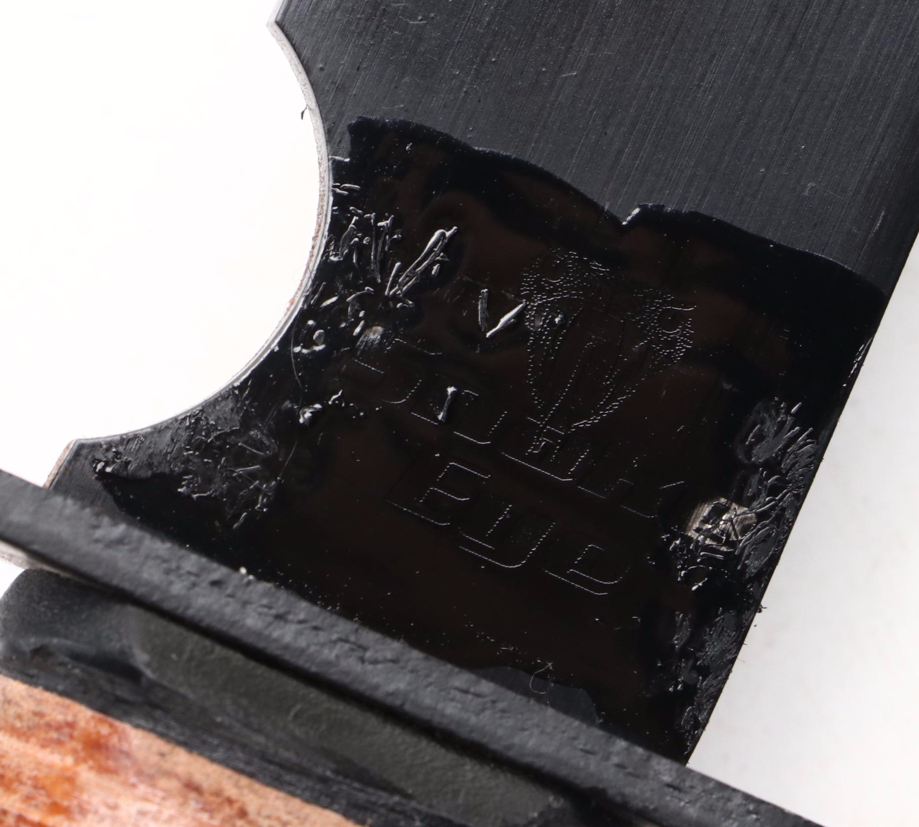 Snake Eye Stacked Leather Handled Combat Marine Fighter Sword with Scabbard