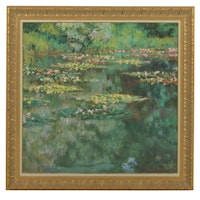 Offset Lithograph After Claude Monet "Le Bassin des Nympheas"