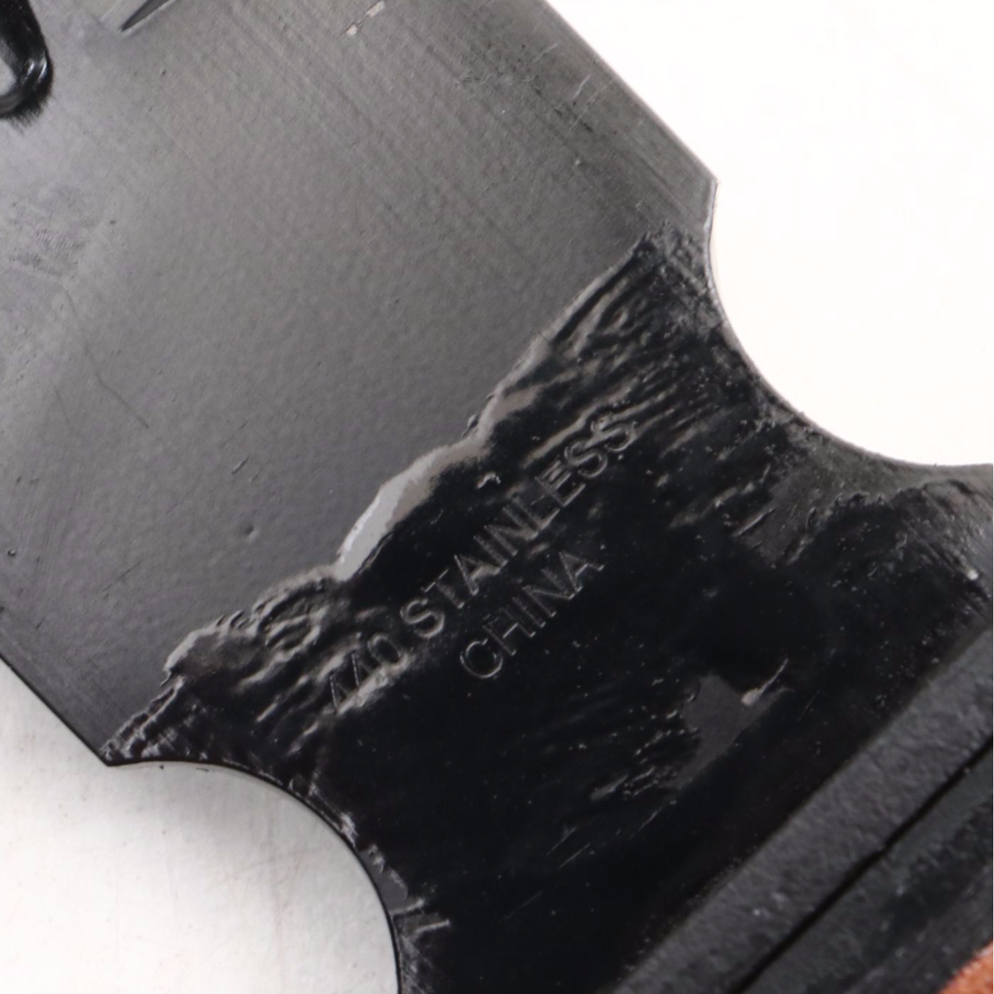 Snake Eye Stacked Leather Handled Combat Marine Fighter Sword with Scabbard