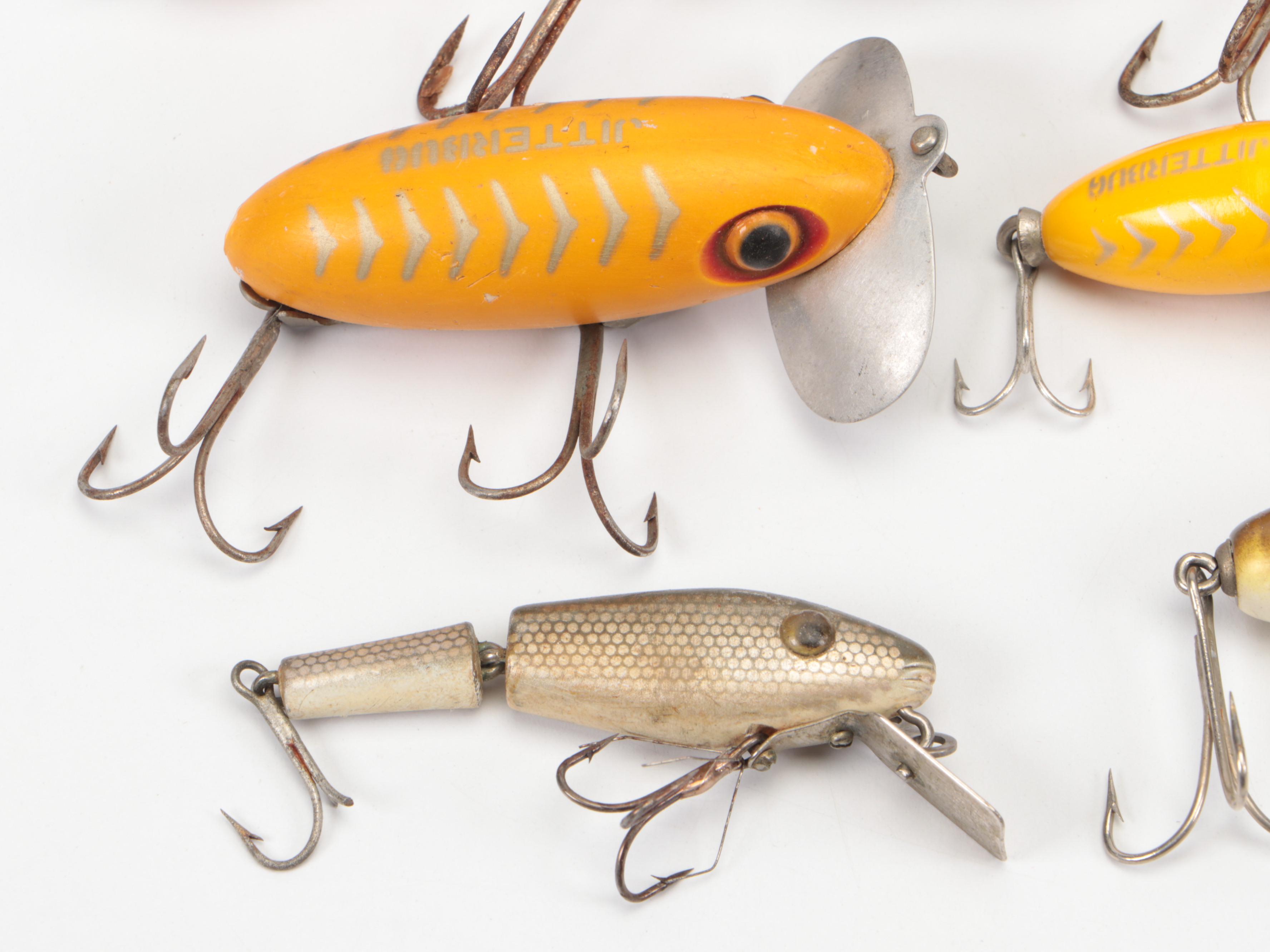 Vintage Fishing Lure Collection, Early to Mid 20th Century