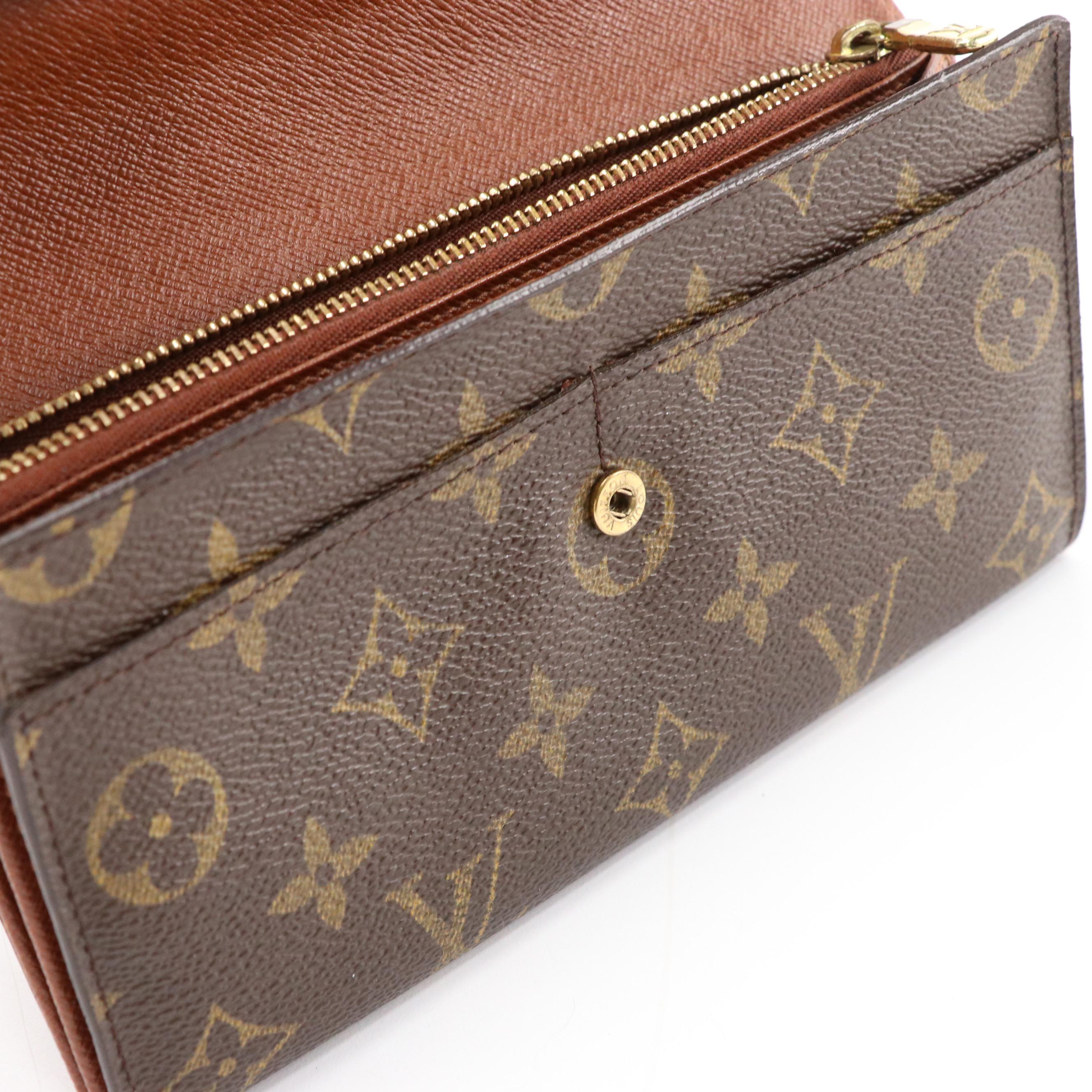 Louis Vuitton Portefeuille Sarah Wallet in Monogram Canvas
