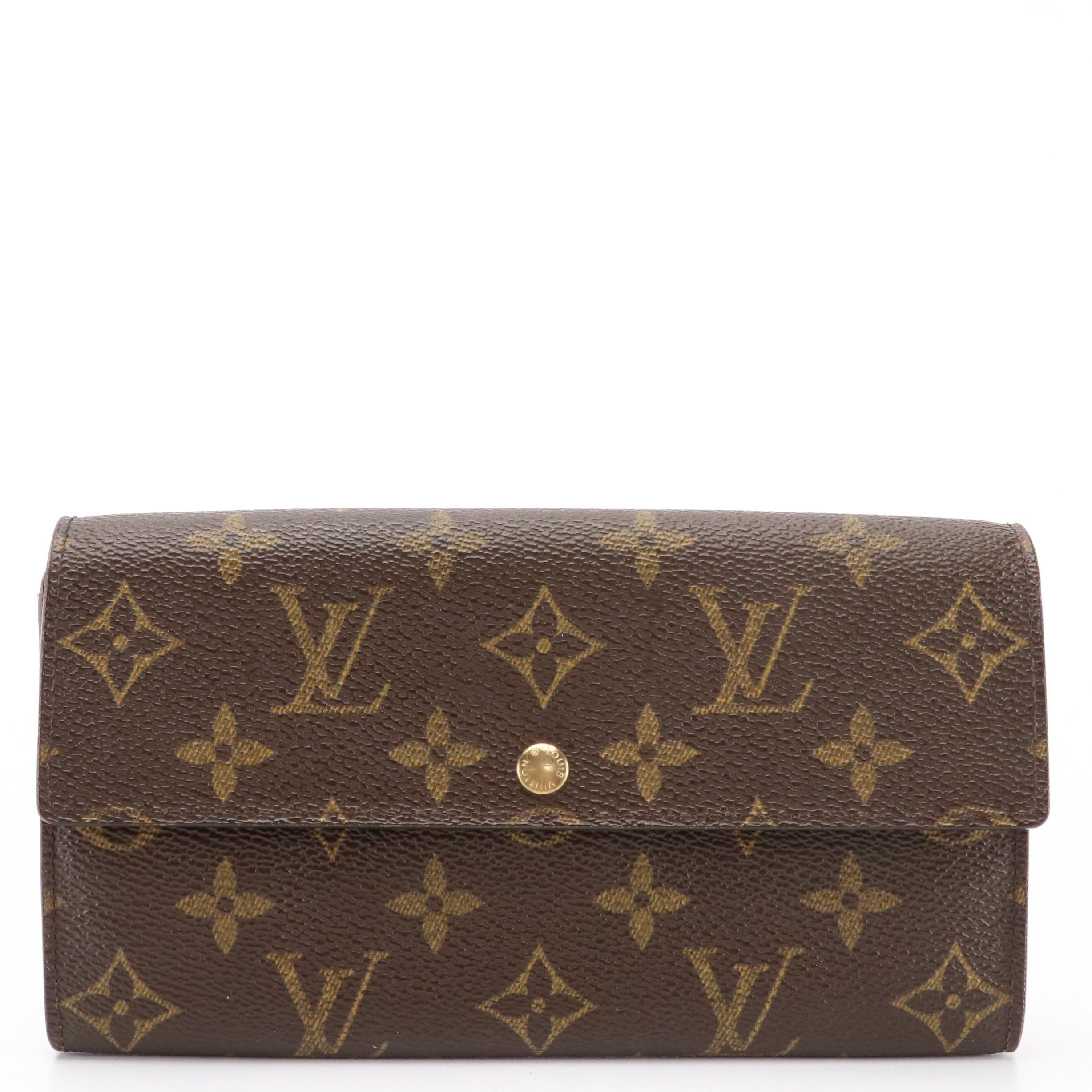 Louis Vuitton Portefeuille Sarah Wallet in Monogram Canvas