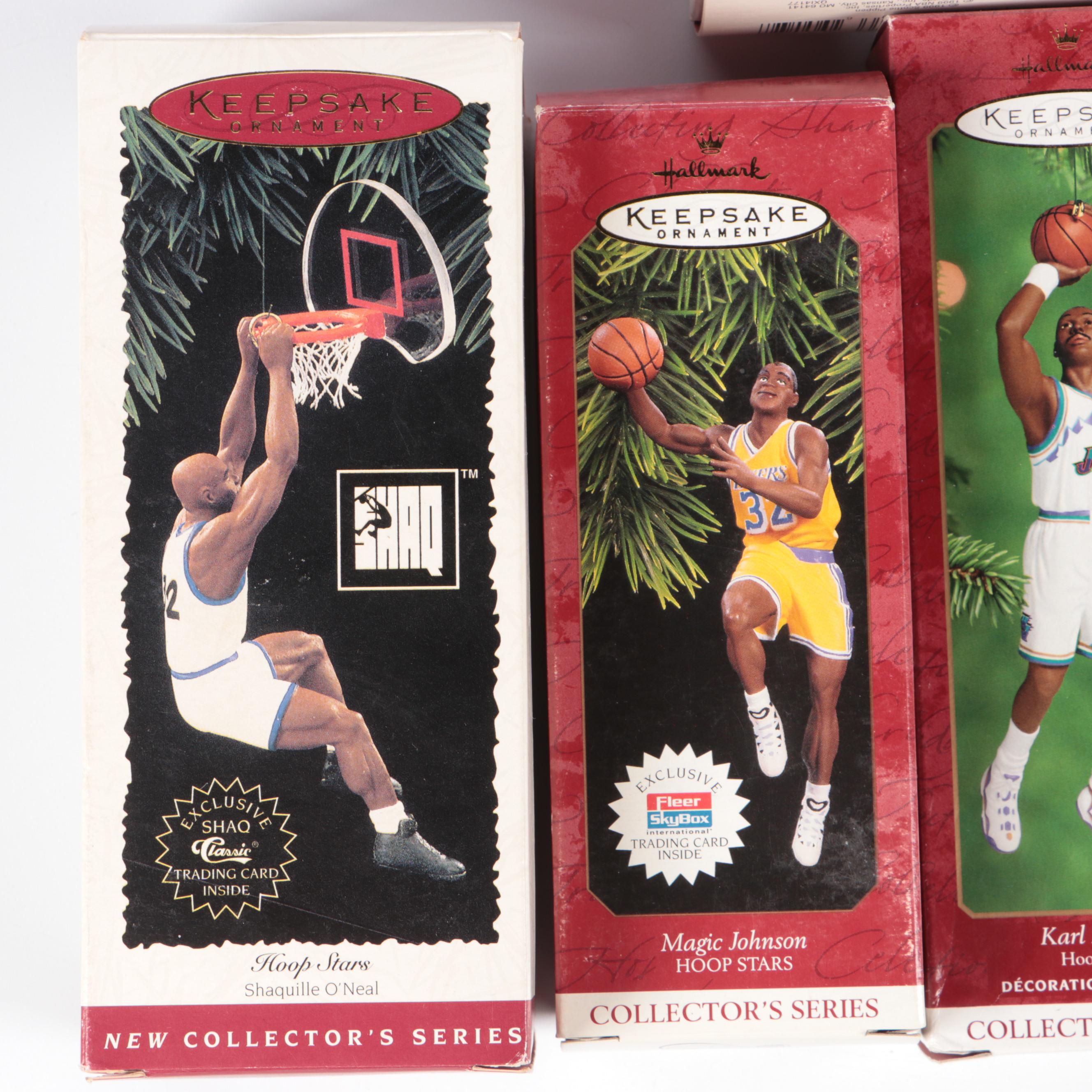 Hallmark Keepsake Hoop Stars Ornaments Incl. Shaq, Larry Bird, Vintage