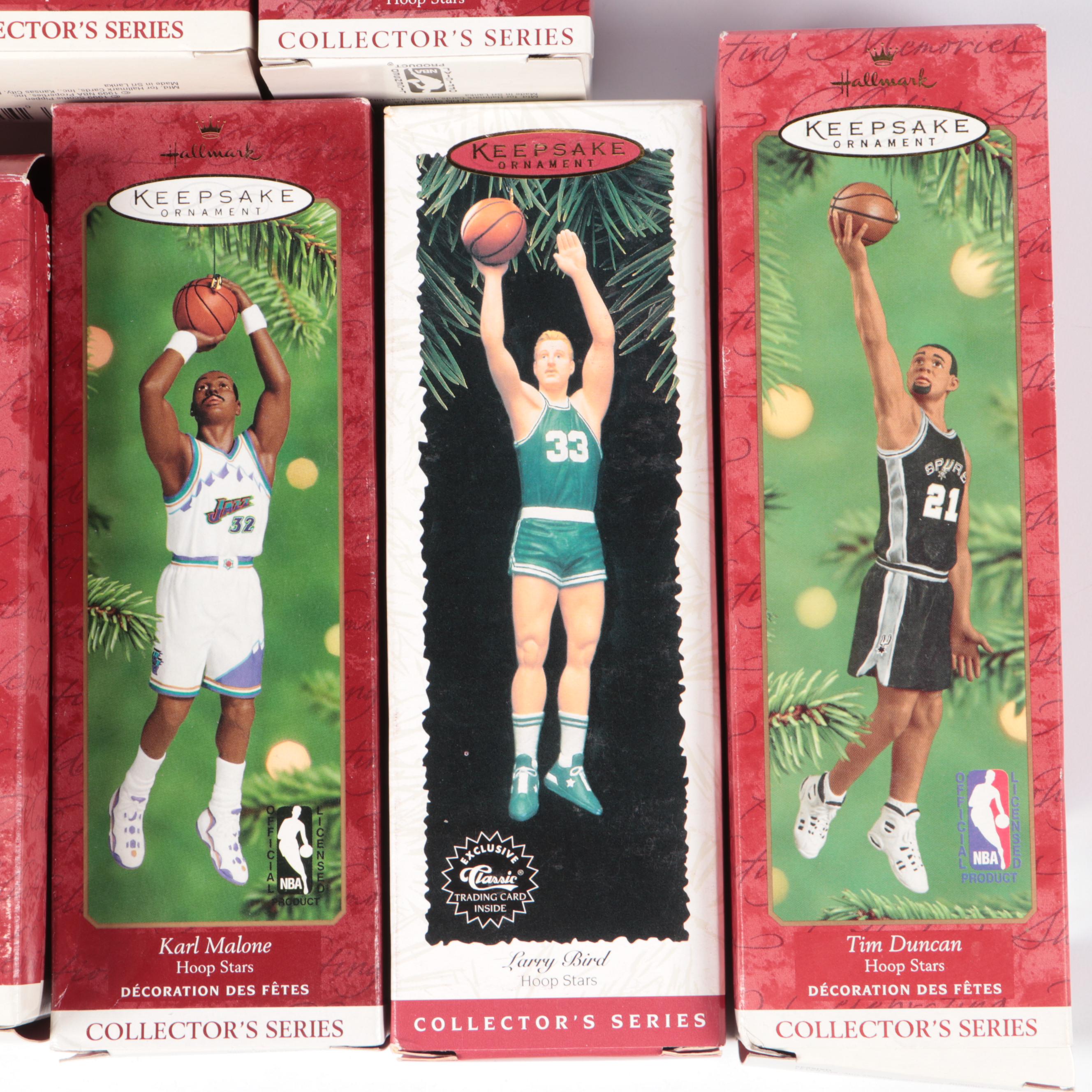 Hallmark Keepsake Hoop Stars Ornaments Incl. Shaq, Larry Bird, Vintage