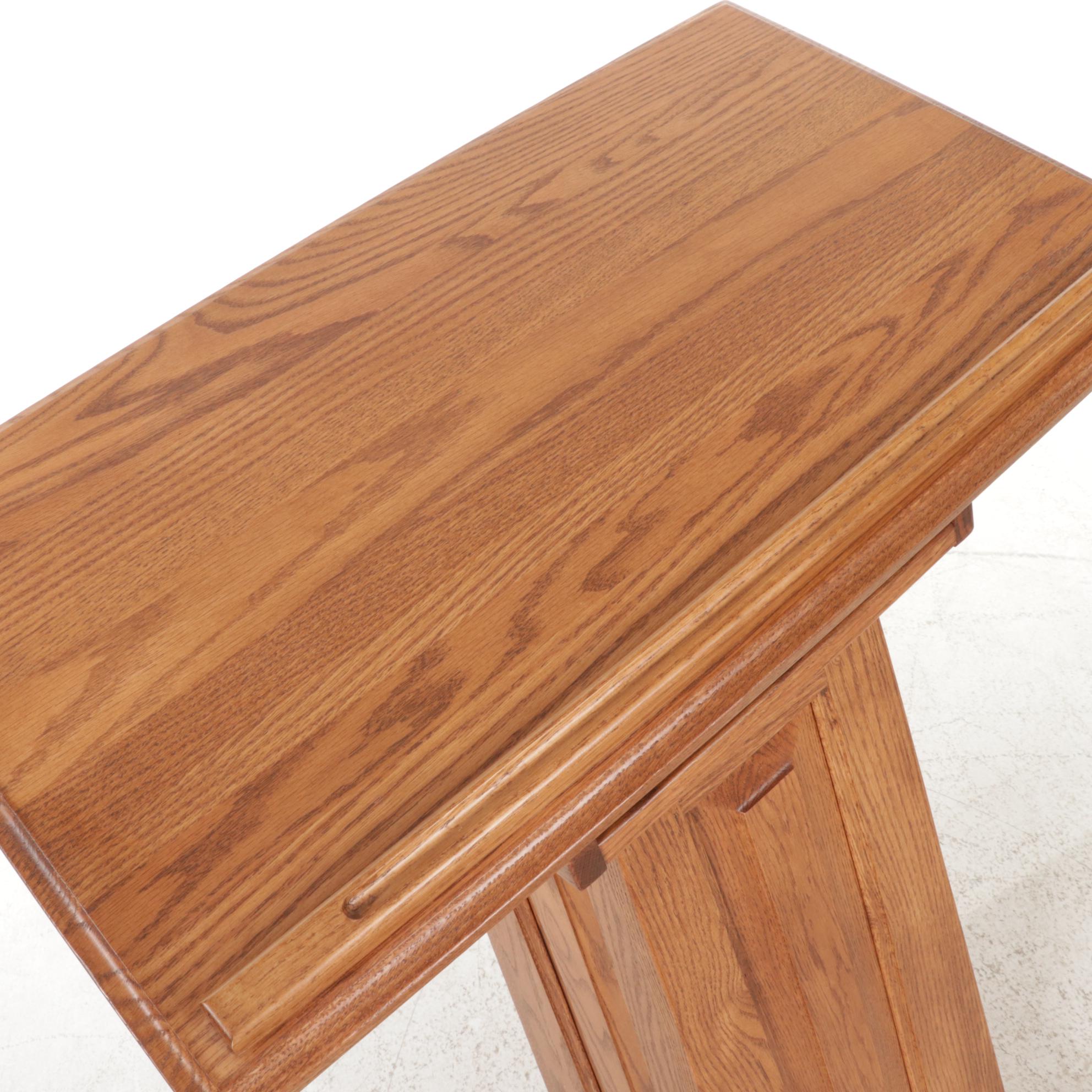 Late Victorian Style Oak Lectern