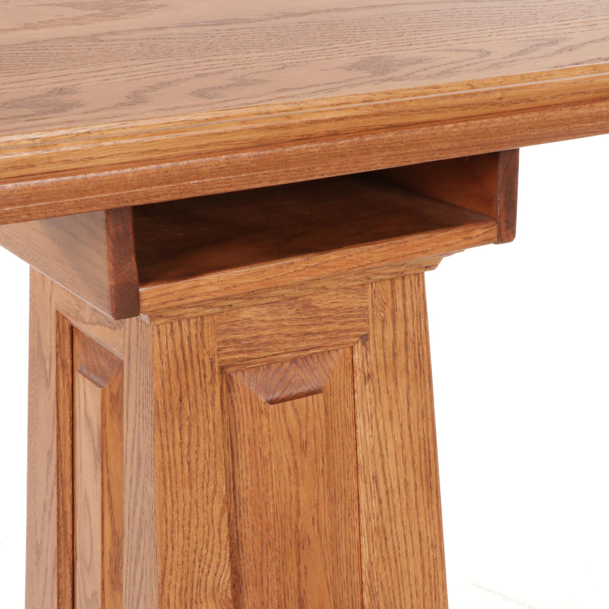 Late Victorian Style Oak Lectern