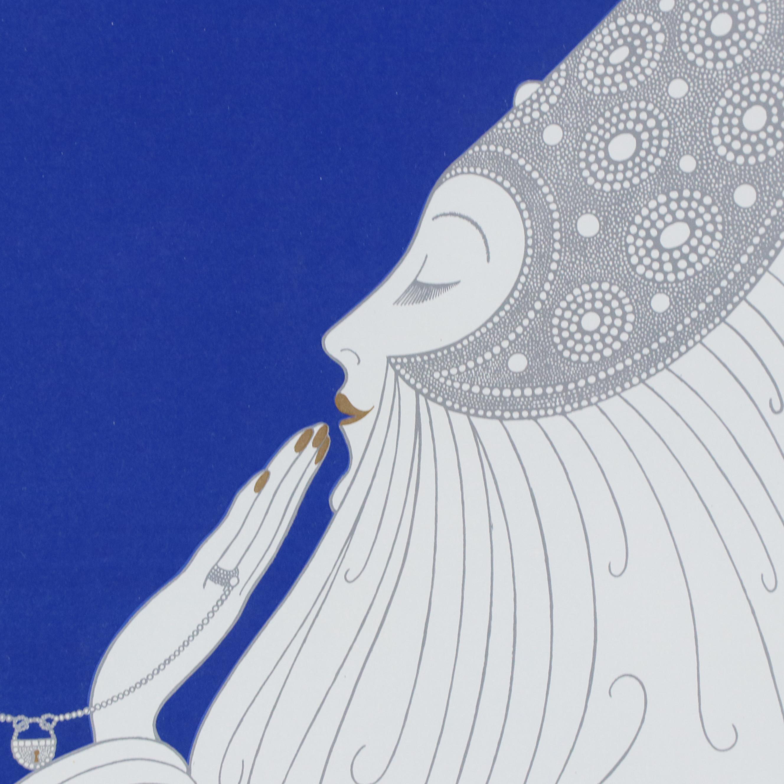Erté Art Deco Serigraph "Bride," Circa 1982