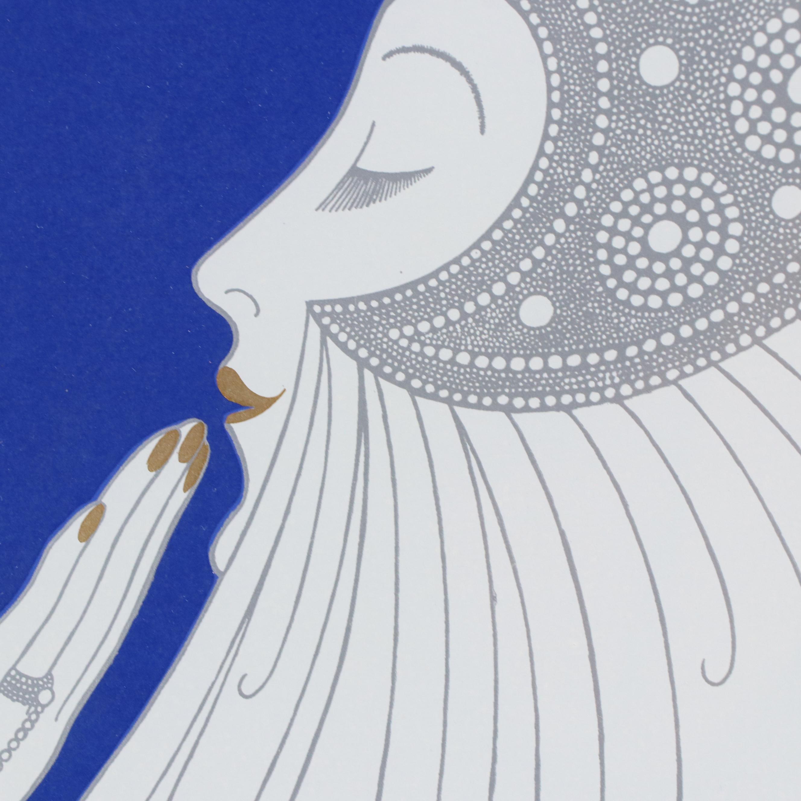 Erté Art Deco Serigraph "Bride," Circa 1982