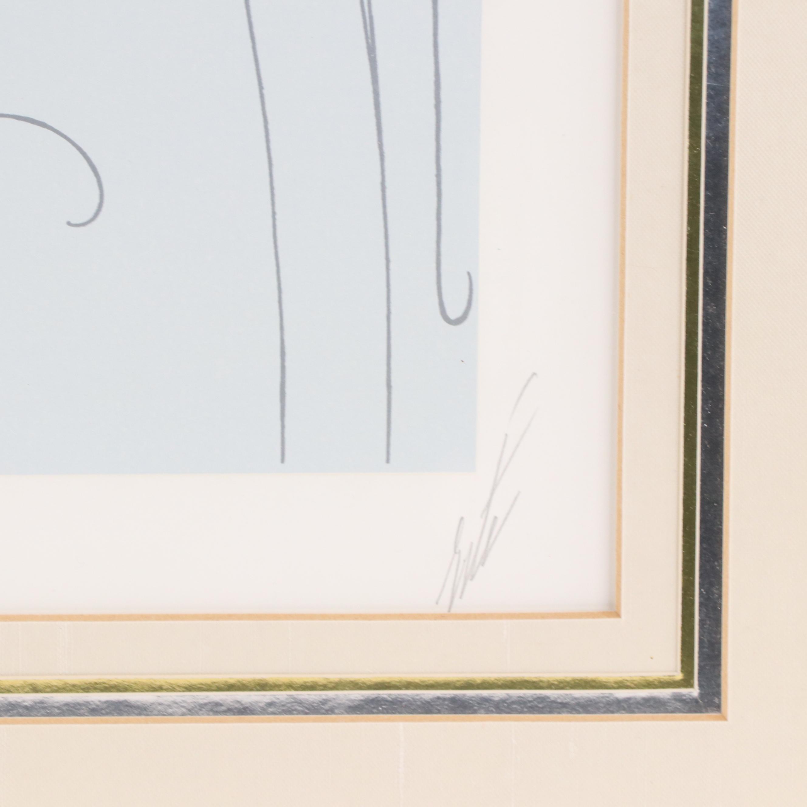 Erté Art Deco Serigraph "Bride," Circa 1982