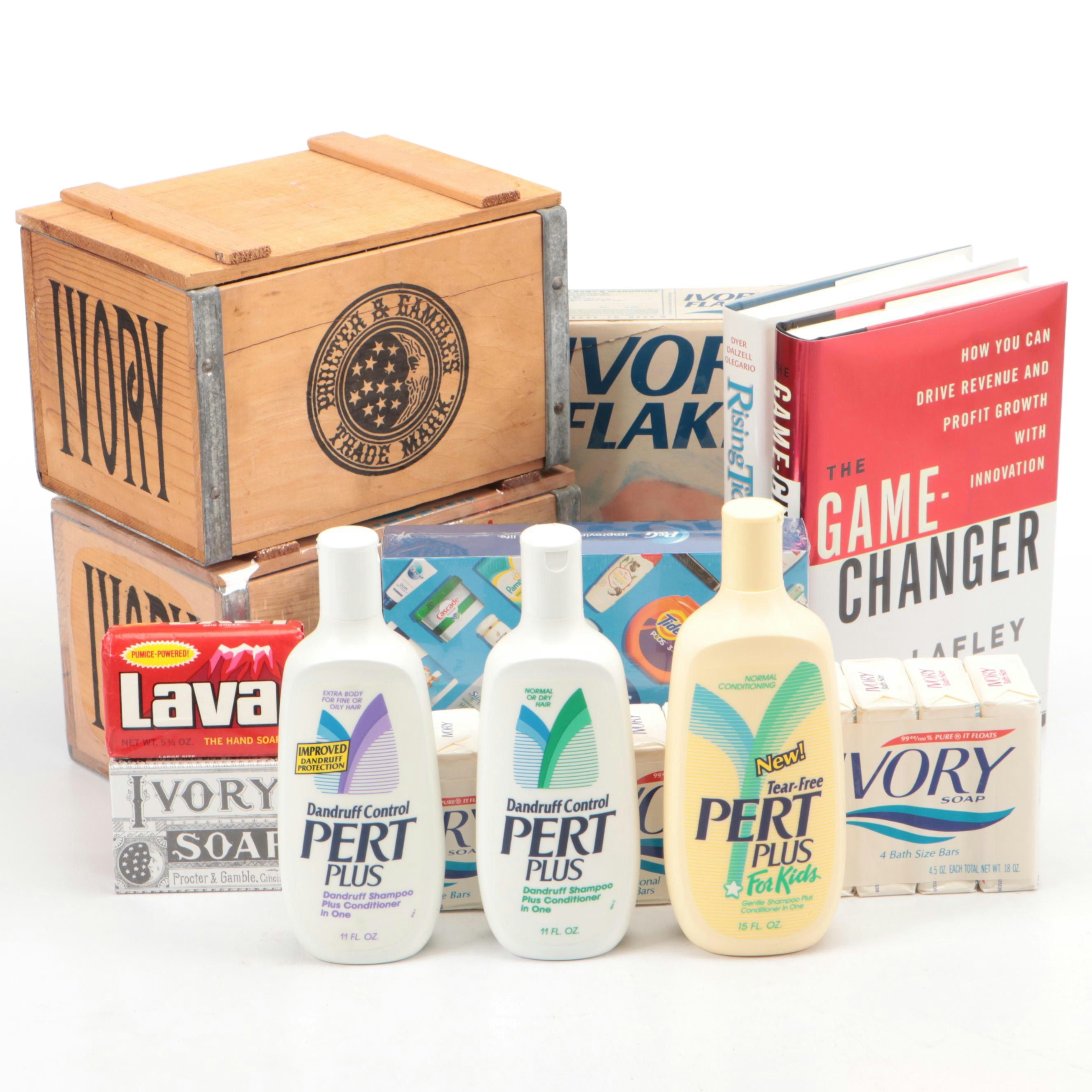 Procter & Gamble Soap Crates, Pert Shampoo, Ivory and Lava Soaps, More