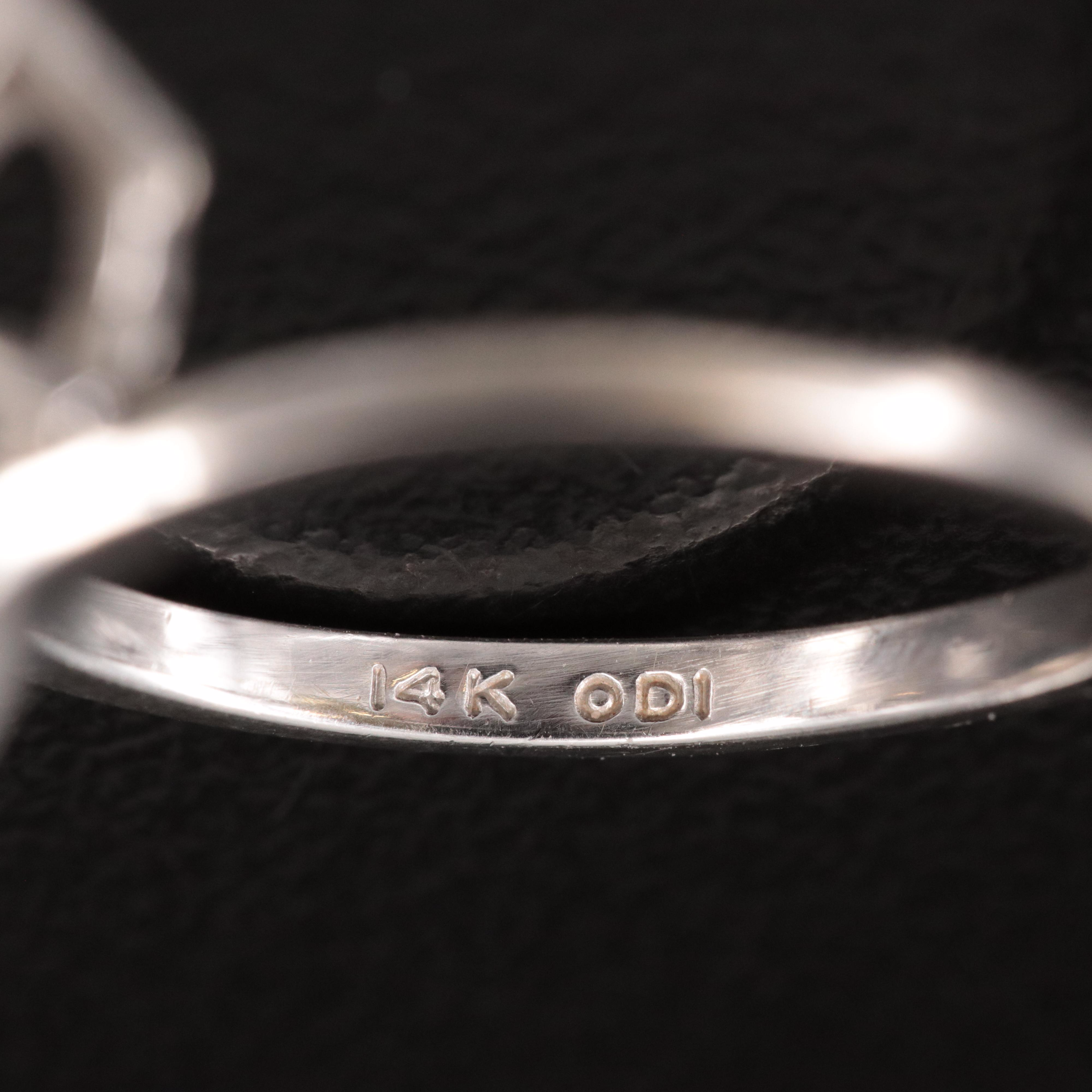 14K 2.00 CTW Diamond Cluster Bypass Ring