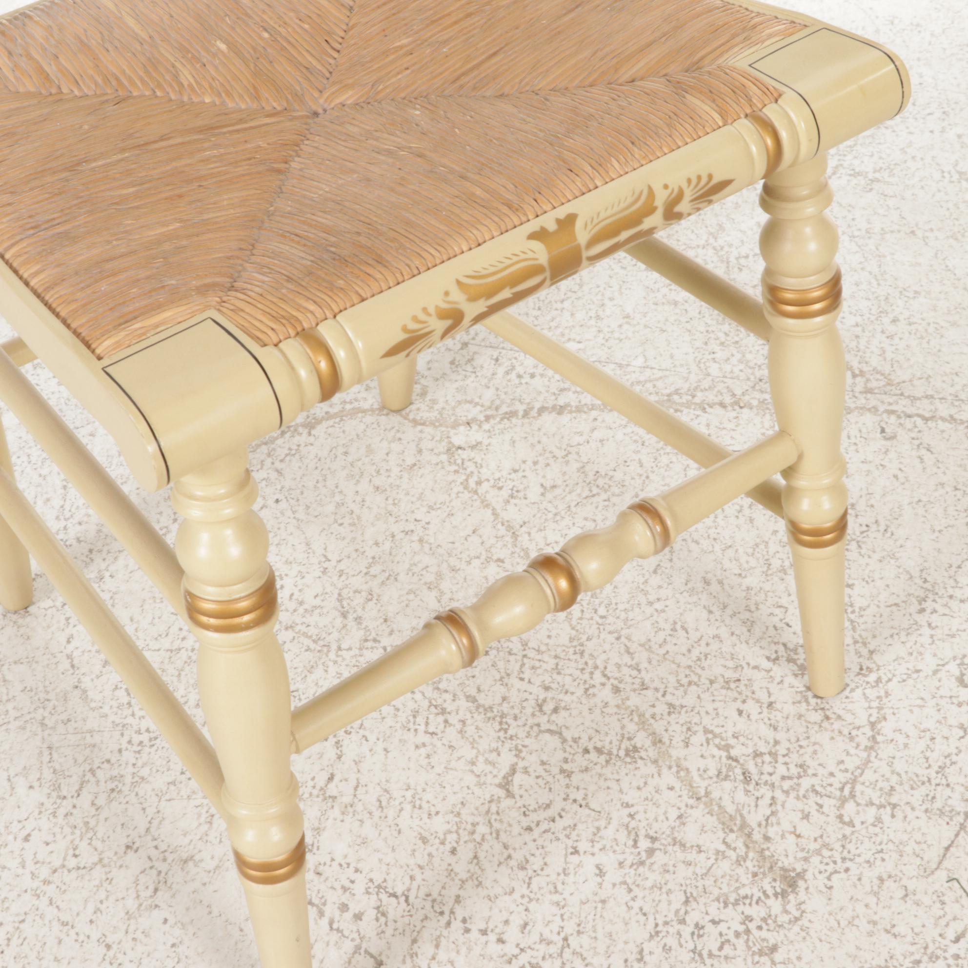 L. Hitchcock Paint-Decorated Christmas-Themed Side Chair, 1978