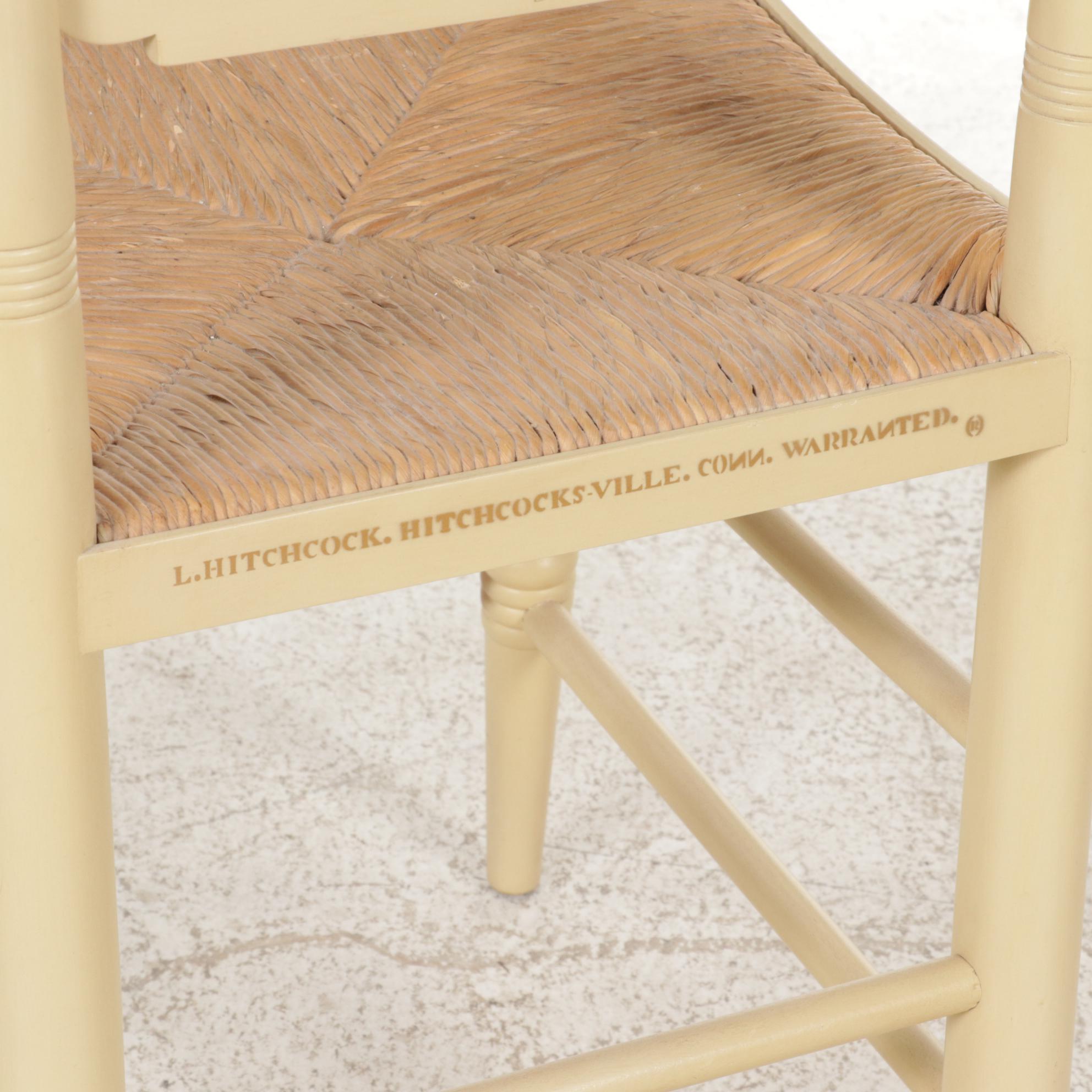 L. Hitchcock Paint-Decorated Christmas-Themed Side Chair, 1978