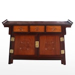 Chinese Style Rosewood Longevity Altar Cabinet