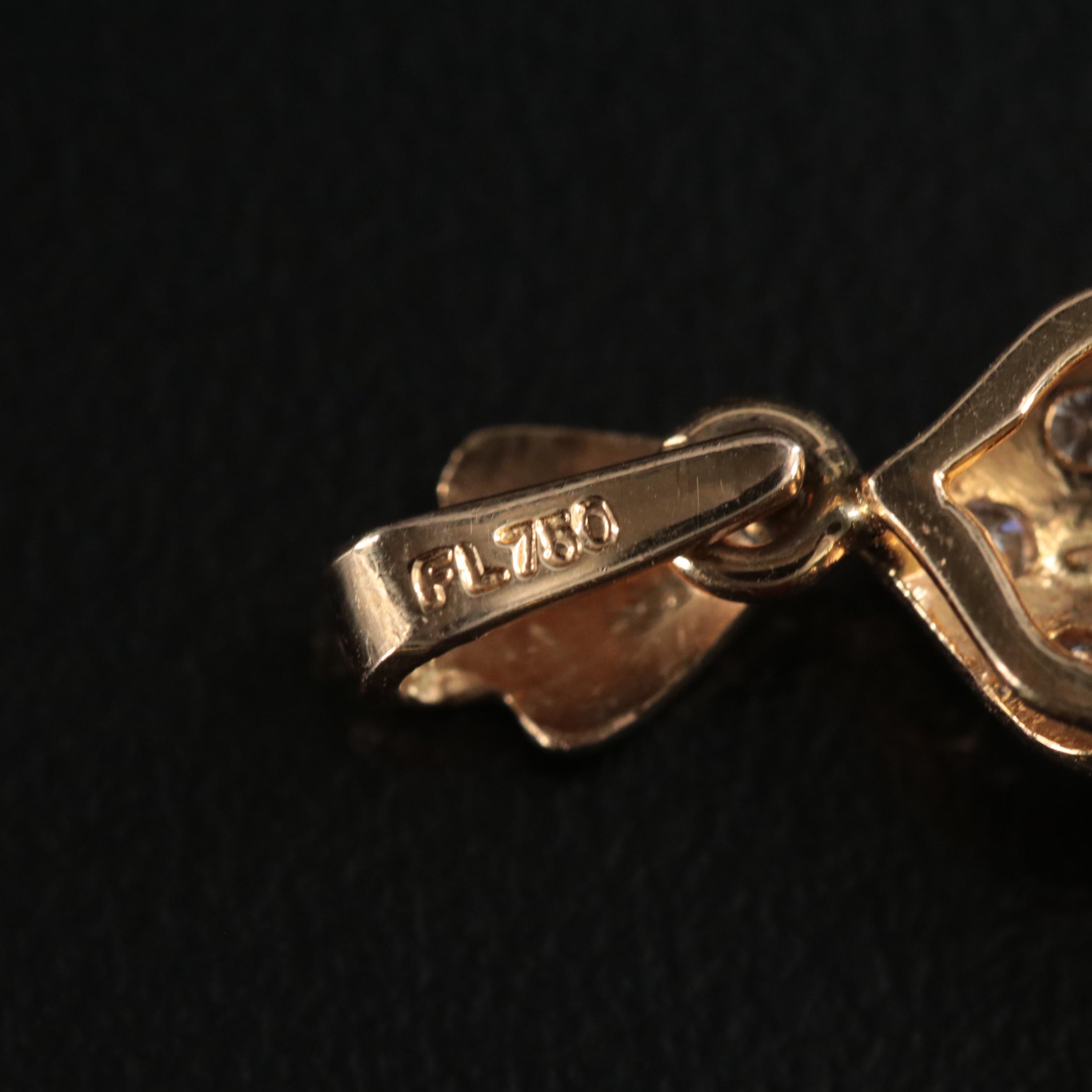 14K Fei Cui Jadeite and Diamond Pendant with GIA Report