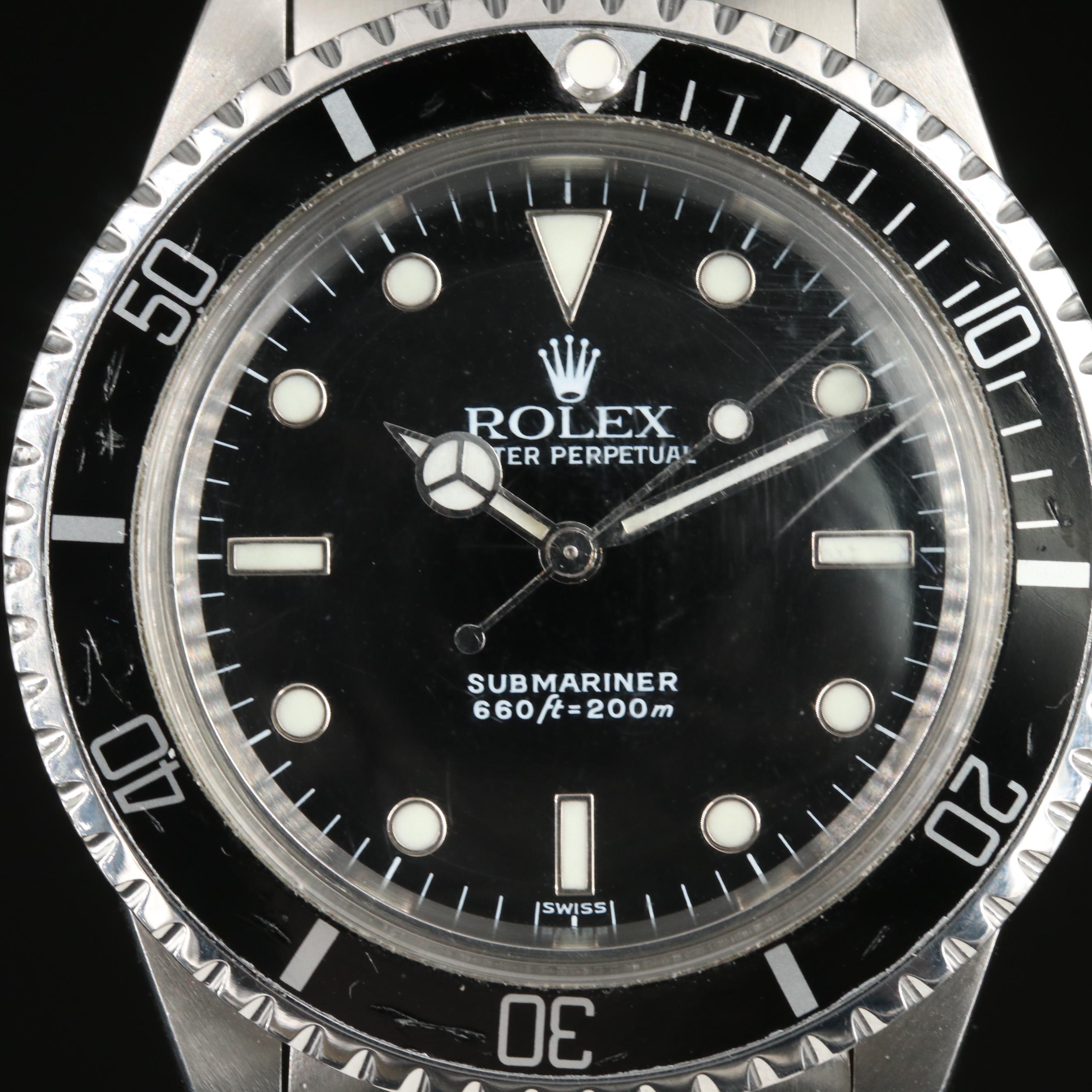 1966 Rolex Submariner Stainless Steel Watch