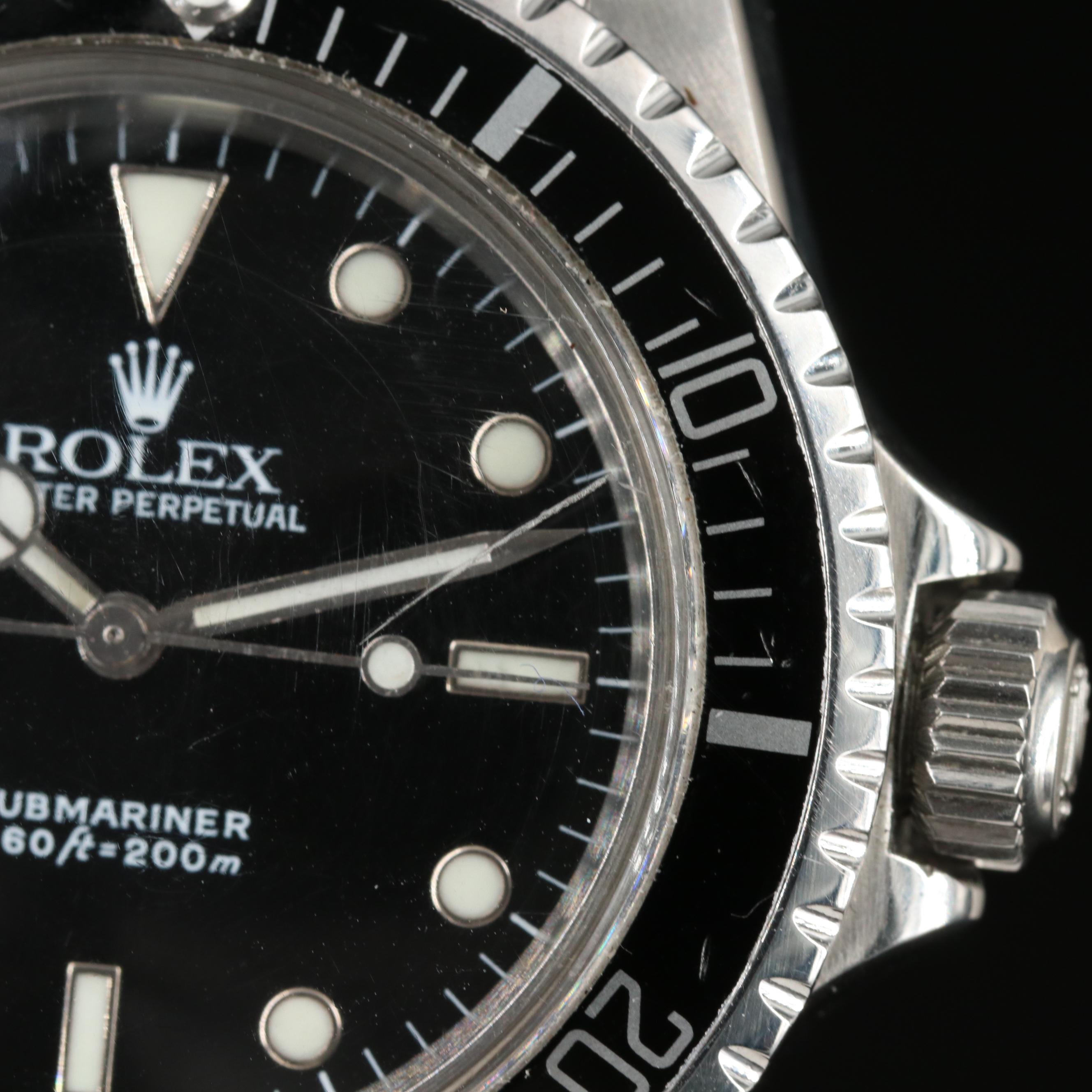 1966 Rolex Submariner Stainless Steel Watch